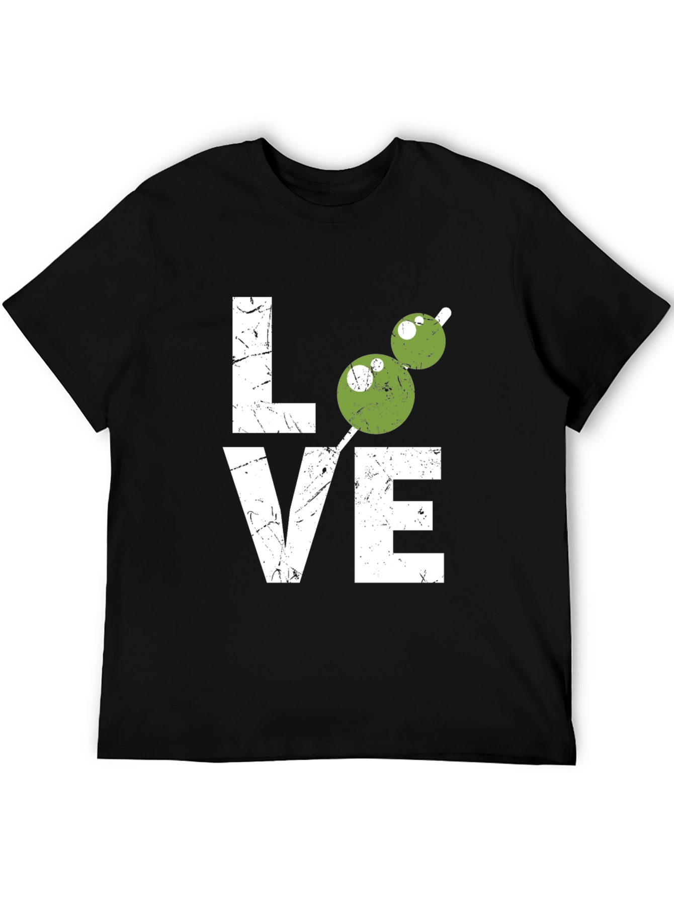 Love Olive Martini Black T-Shirt