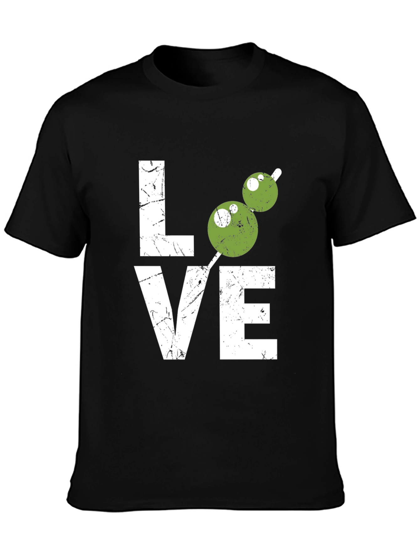 Love Olive Martini Black T-Shirt