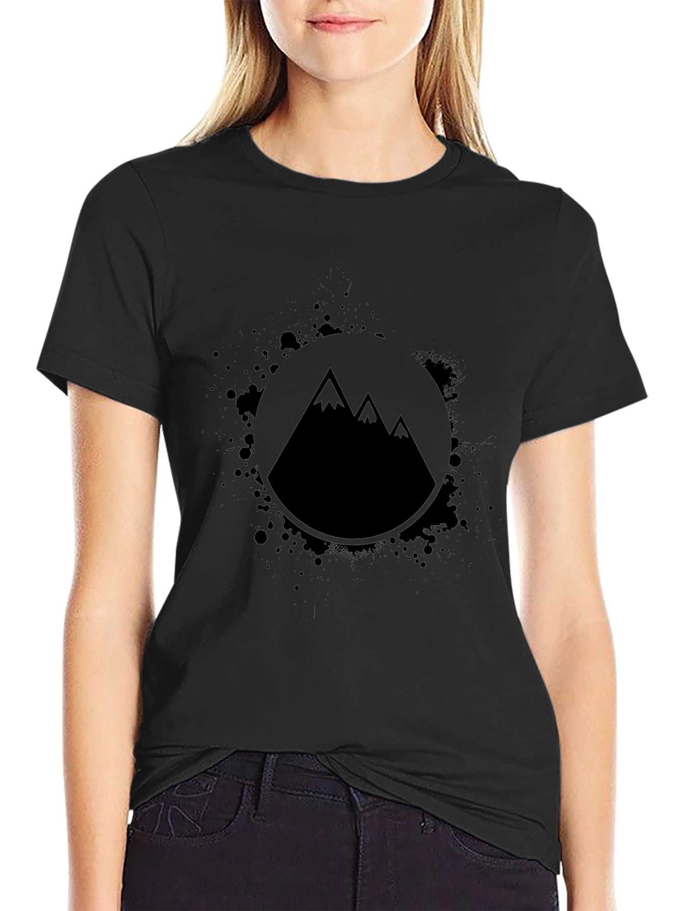 Mountain Graphic Black T-Shirt - Adventure Ready