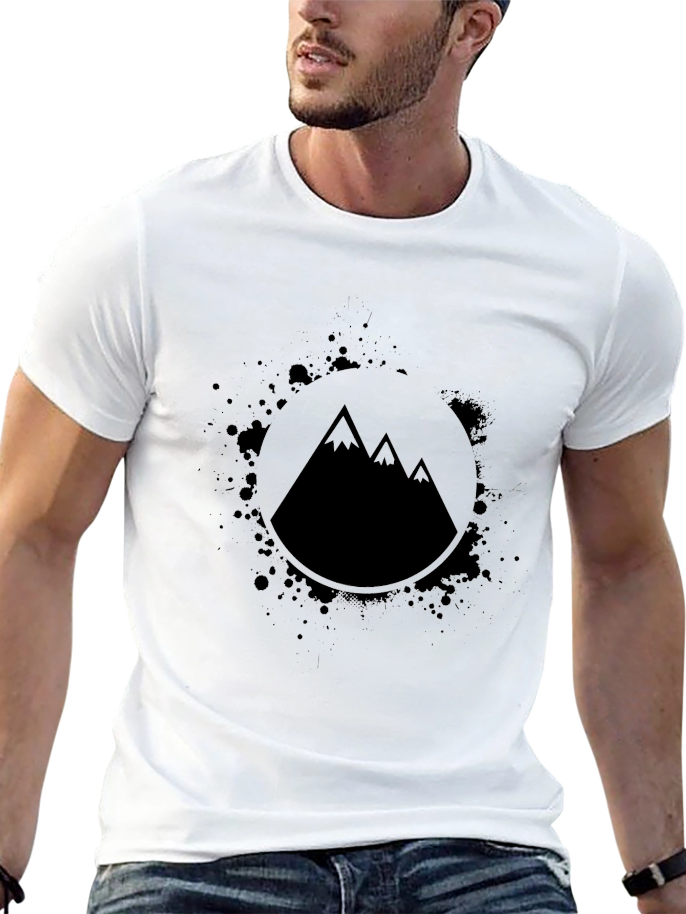 Mountain Graphic Black T-Shirt - Adventure Ready