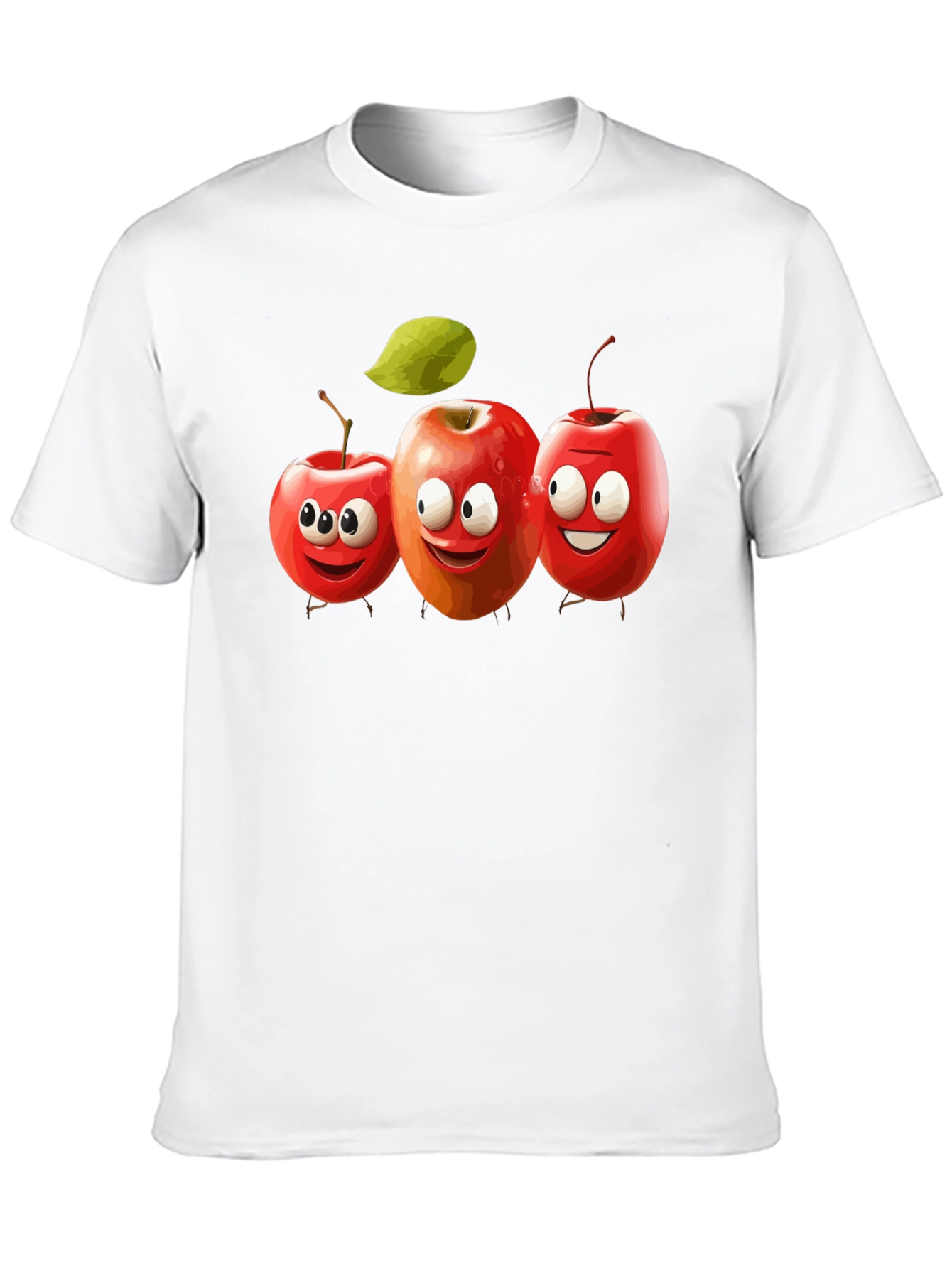 Fun Cartoon Apple T-Shirt