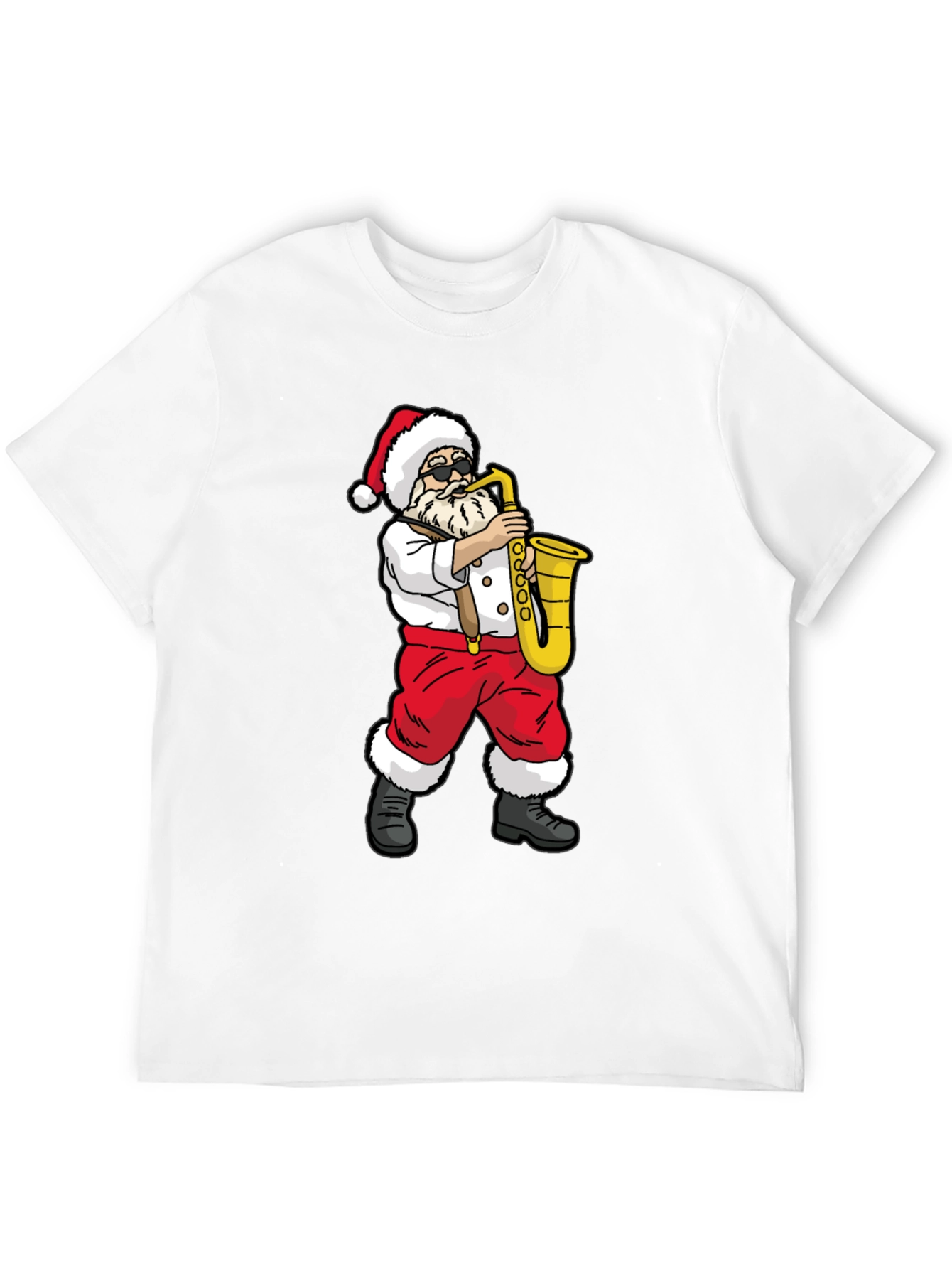 Santa Saxophone Graphic Tee