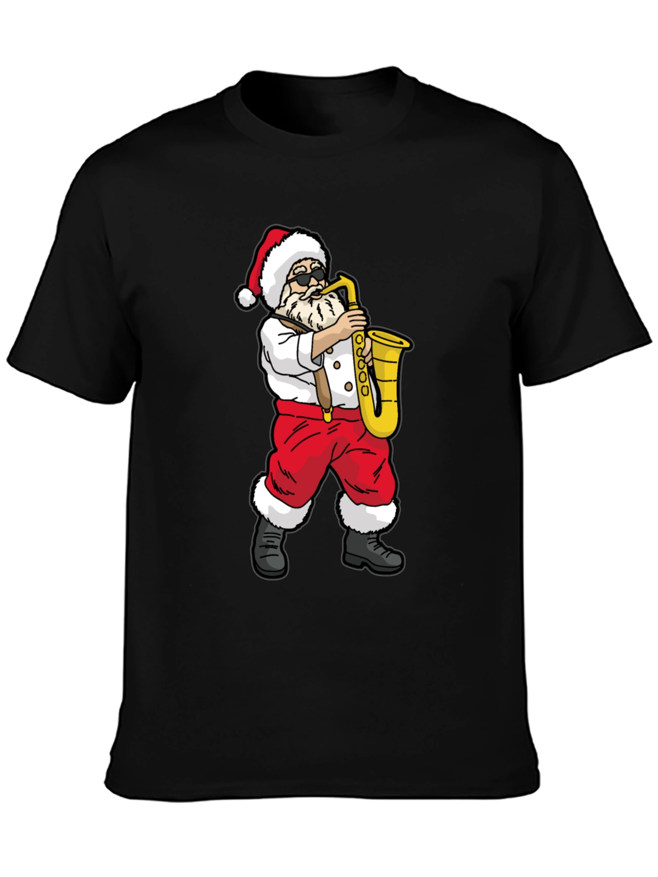 Santa Saxophone Graphic Tee