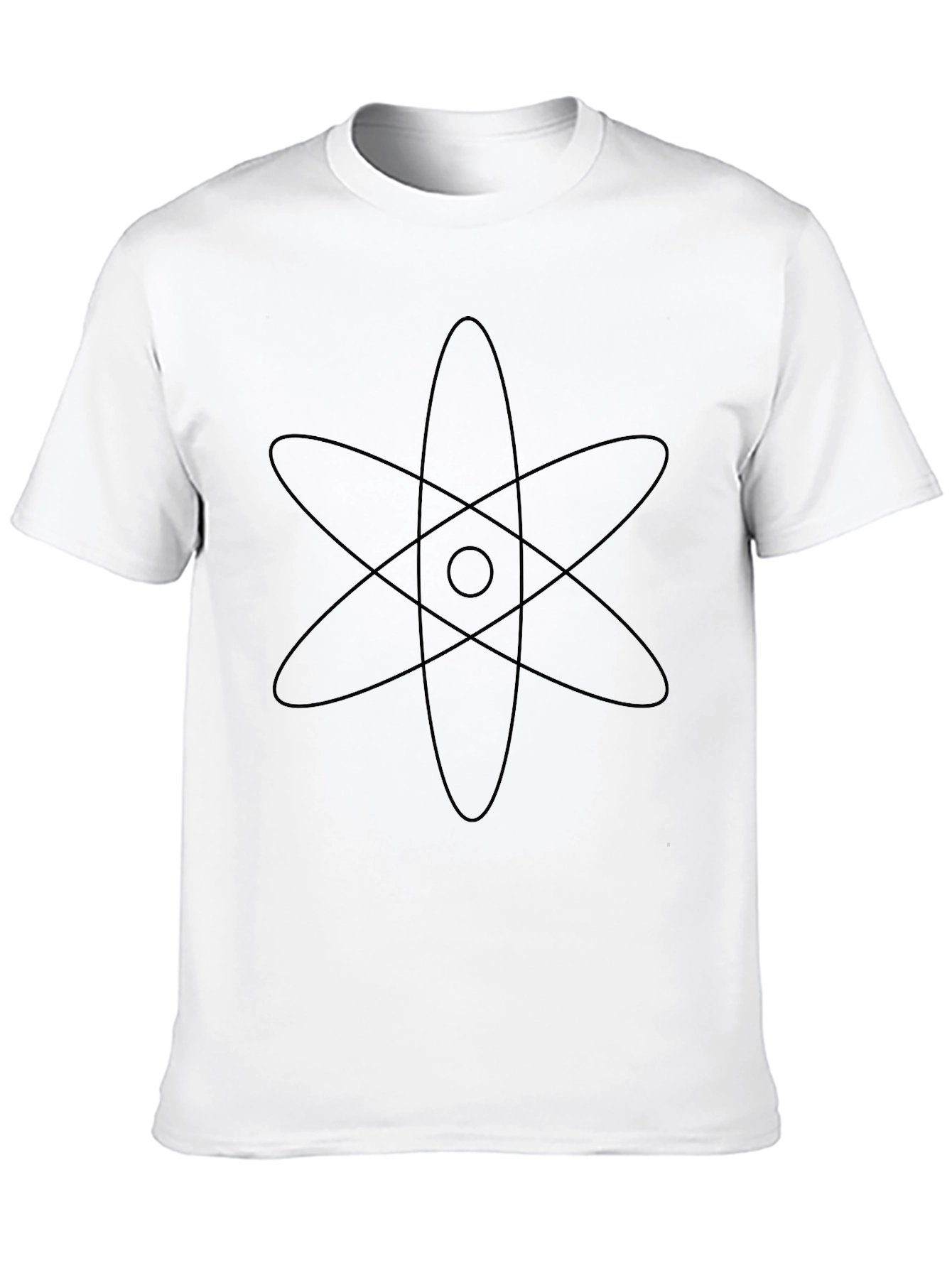 Atomic Symbol Graphic Tee - Black Cotton T-Shirt
