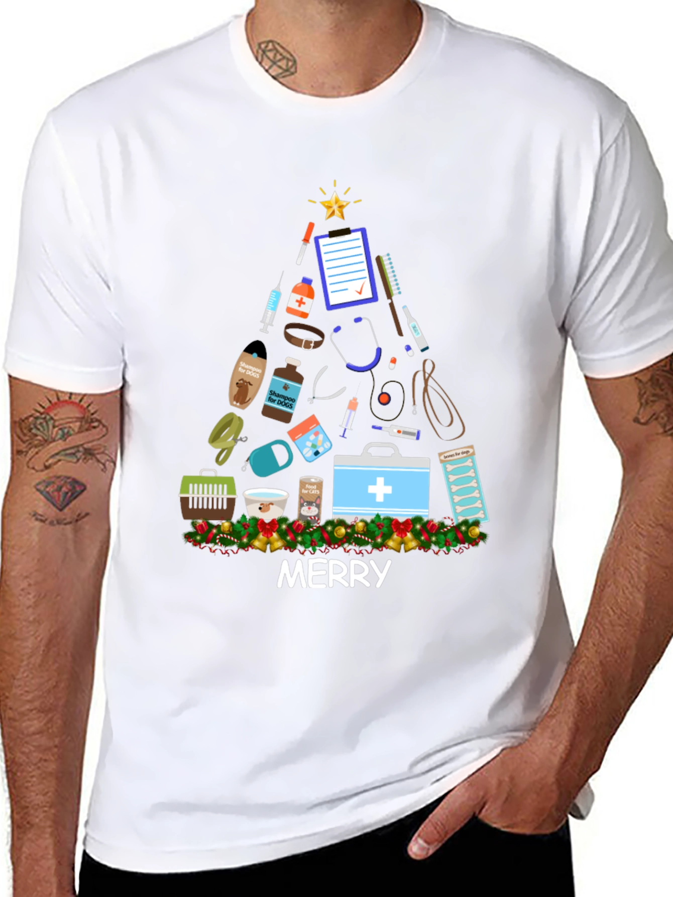 Vet Med Merry Christmas T-Shirt