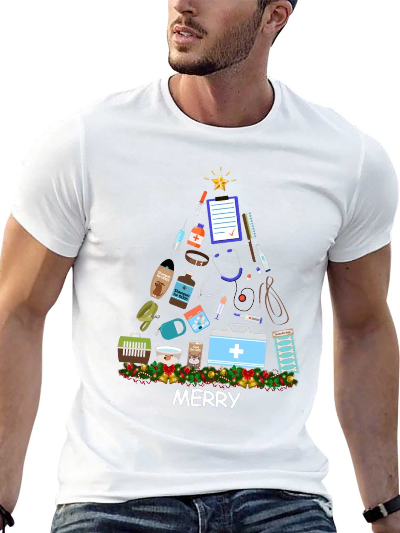 Vet Med Merry Christmas T-Shirt