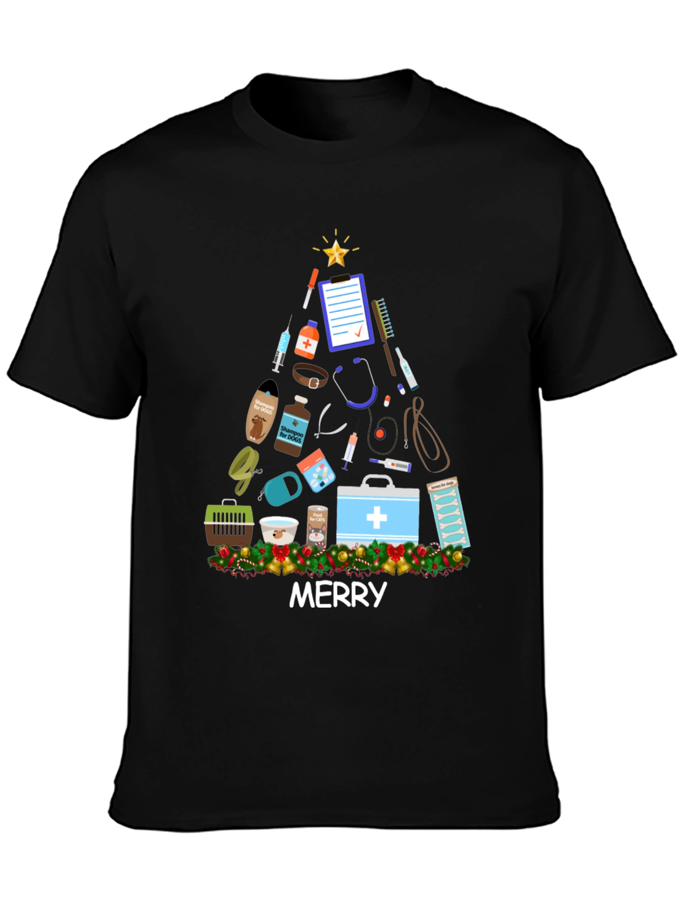 Vet Med Merry Christmas T-Shirt