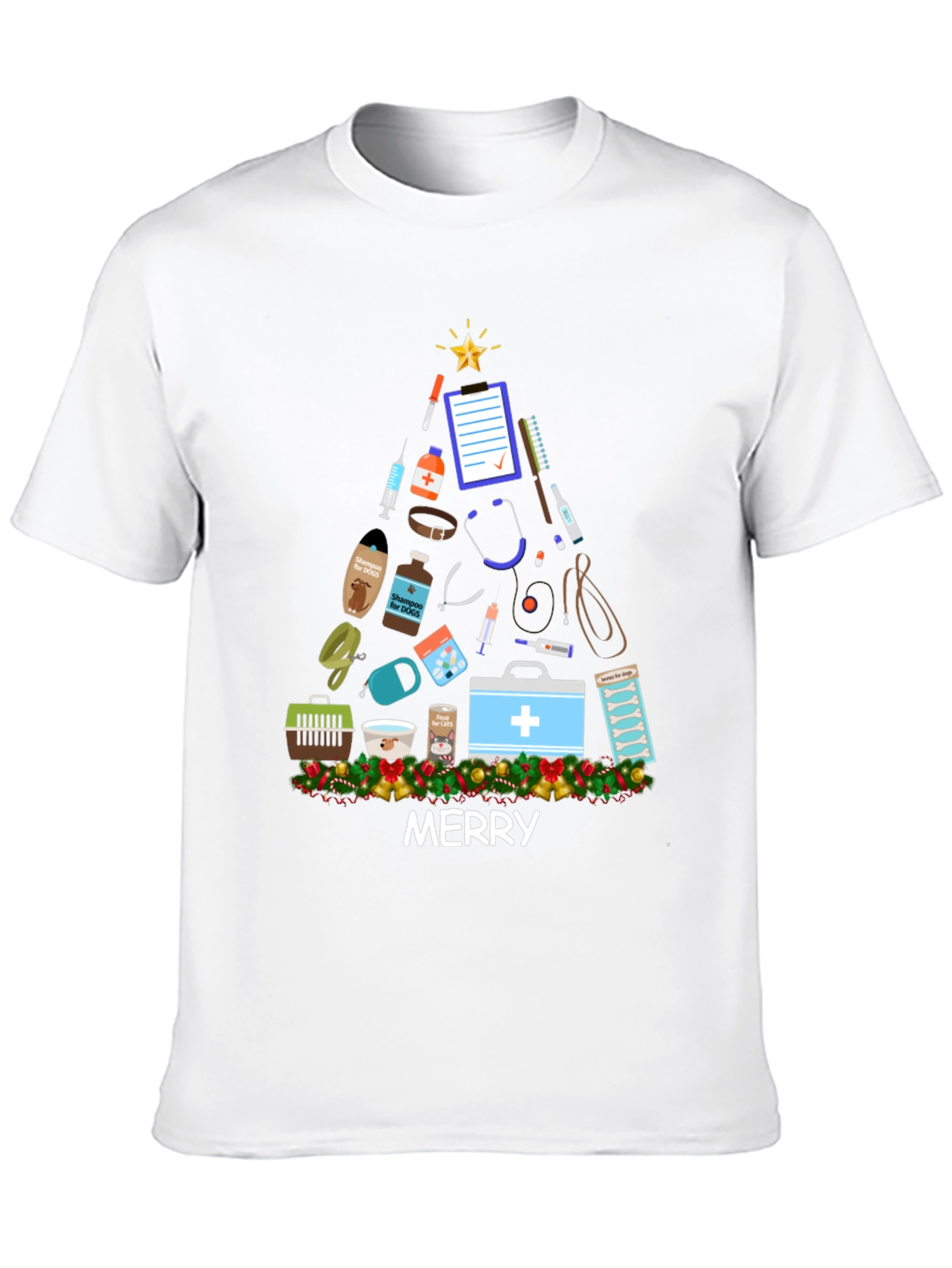 Vet Med Merry Christmas T-Shirt