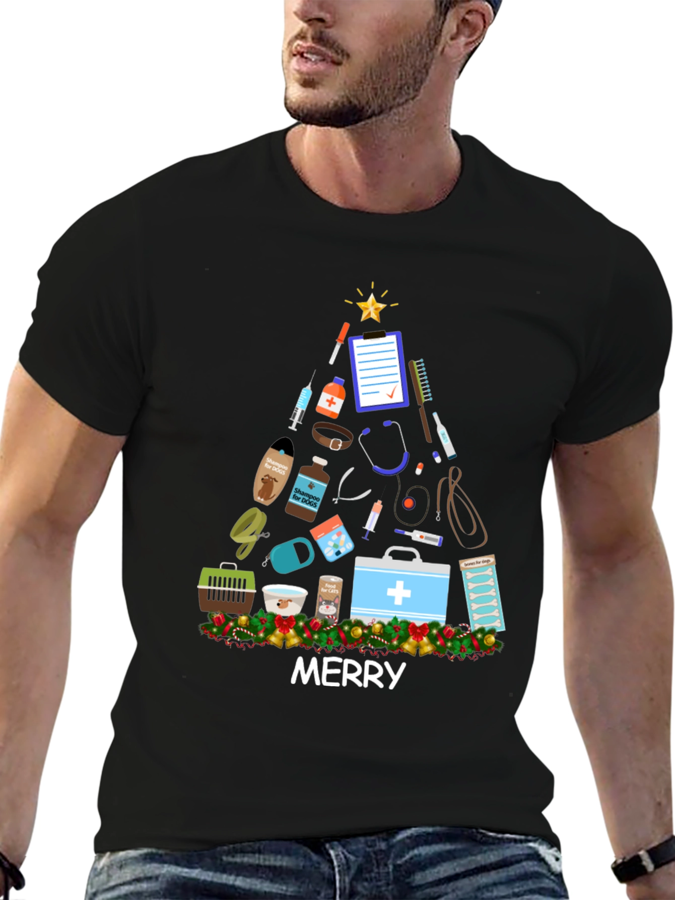 Vet Med Merry Christmas T-Shirt
