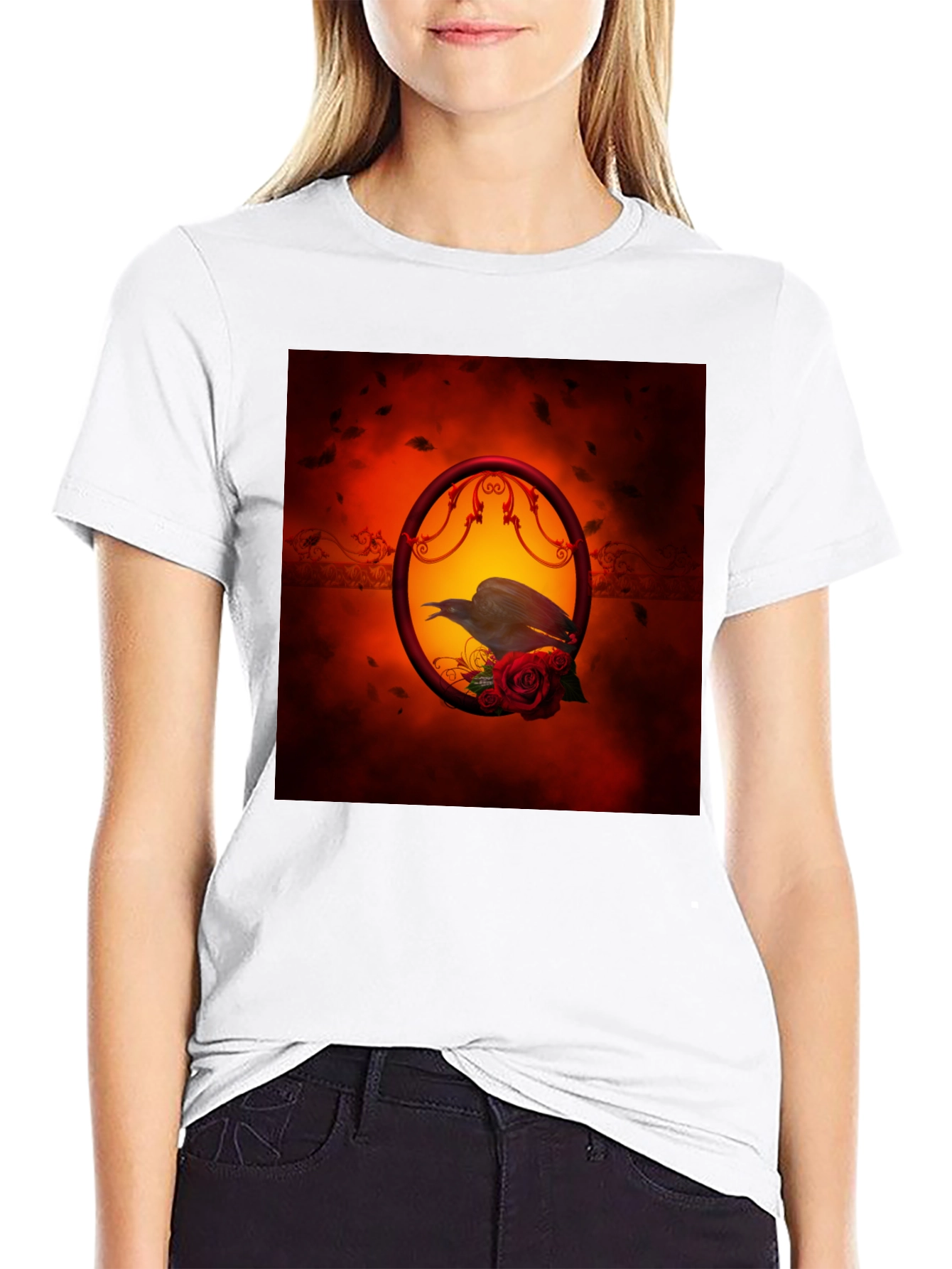 Raven and Rose Graphic Tee