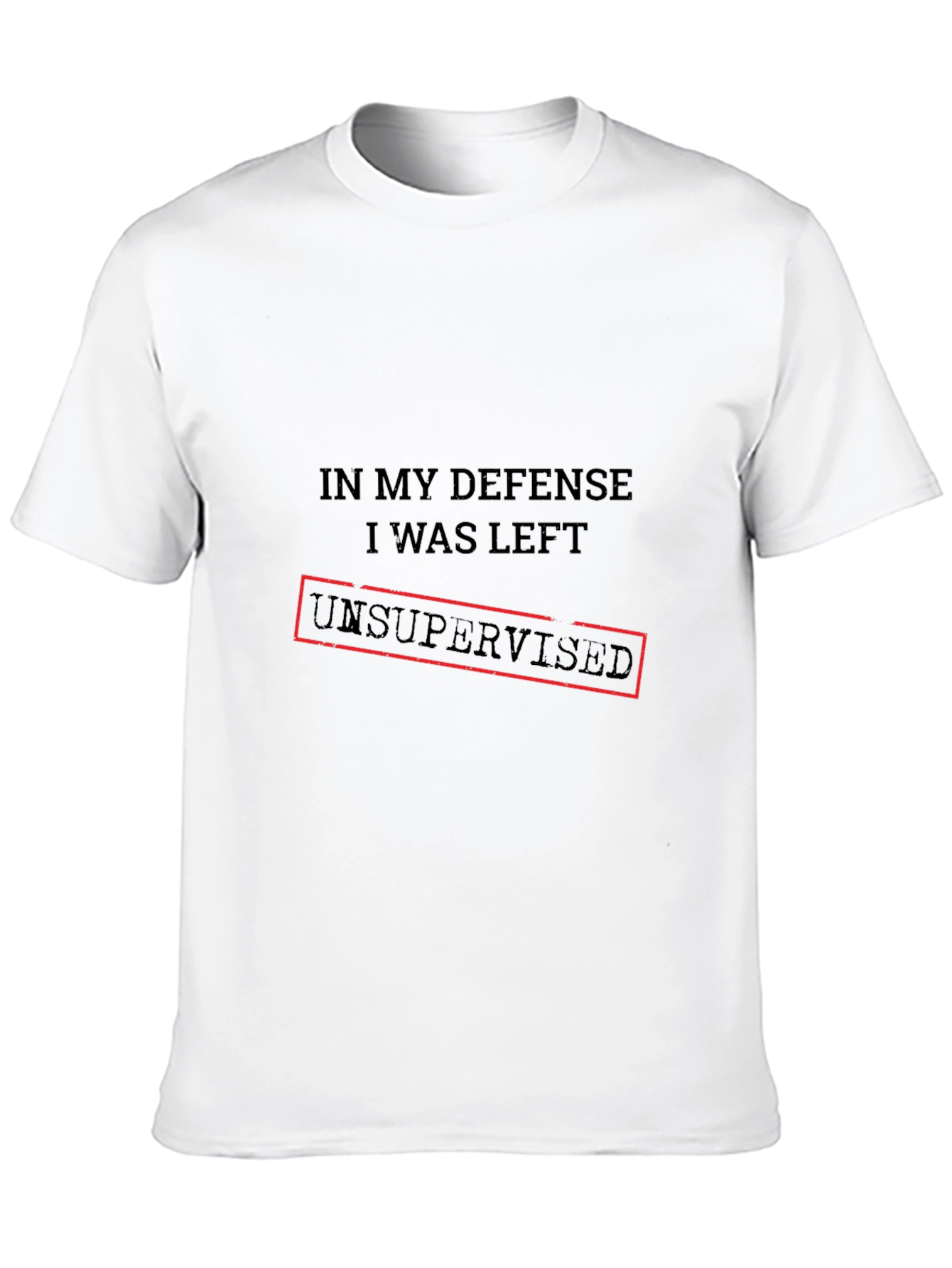 Unsupervised Defense Graphic Tee - Black