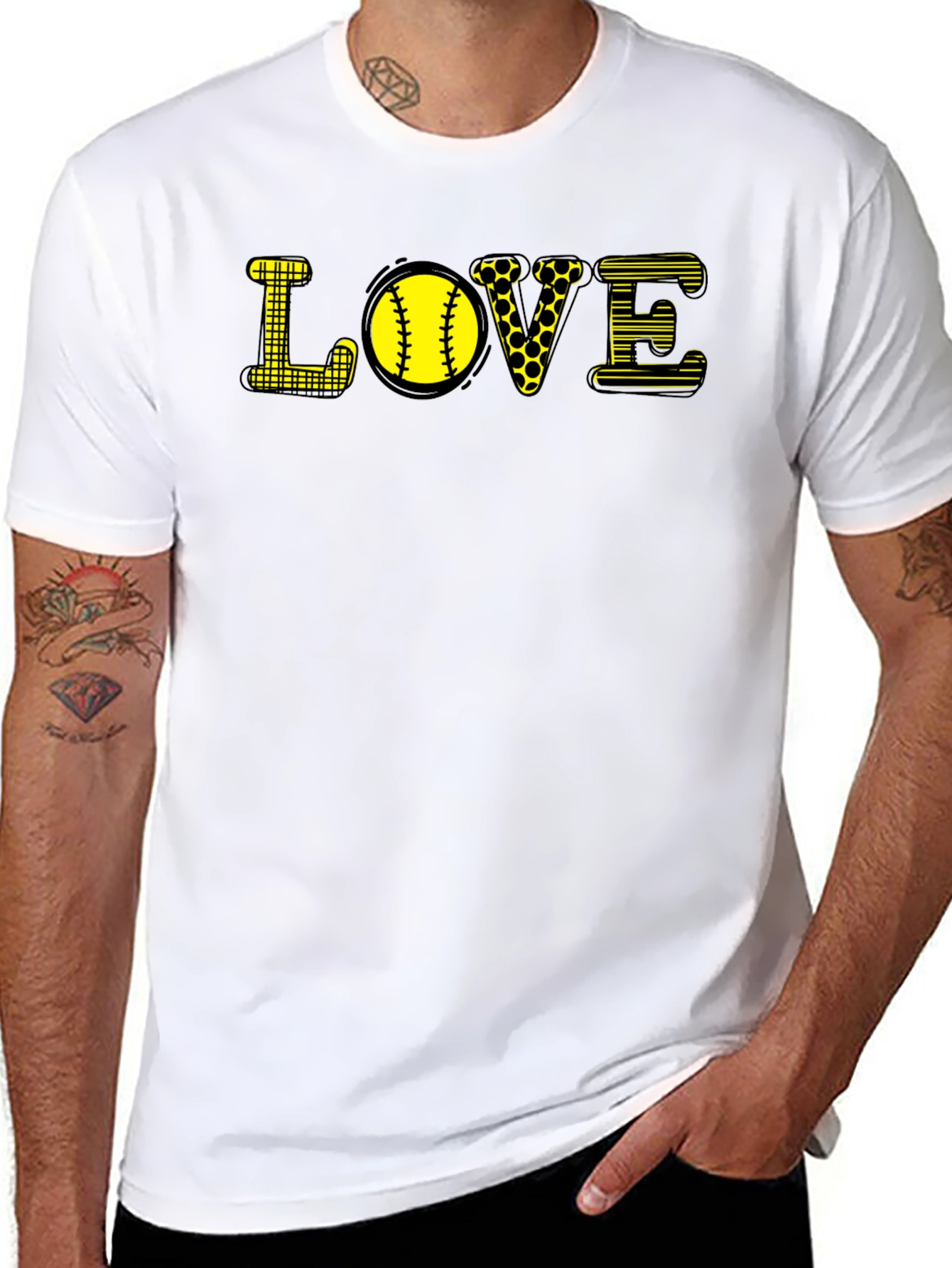 LOVE Softball Graphic T-Shirt