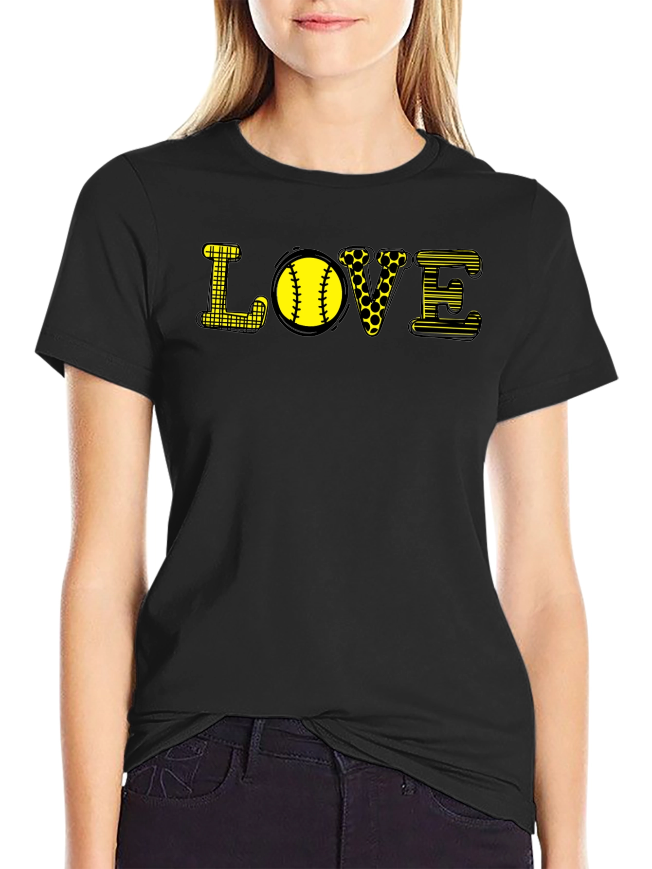 LOVE Softball Graphic T-Shirt