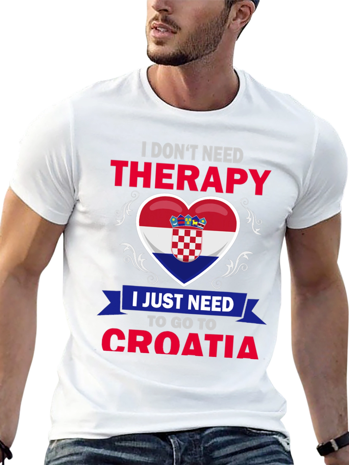 Croatia Therapy T-Shirt: Croatian Pride Tee