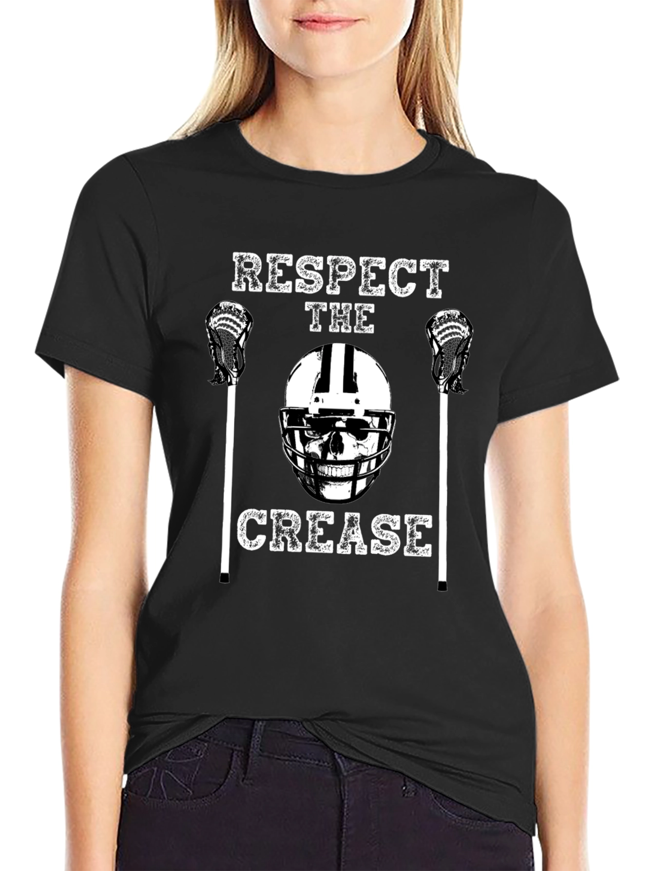 Respect The Crease Lacrosse Graphic Tee