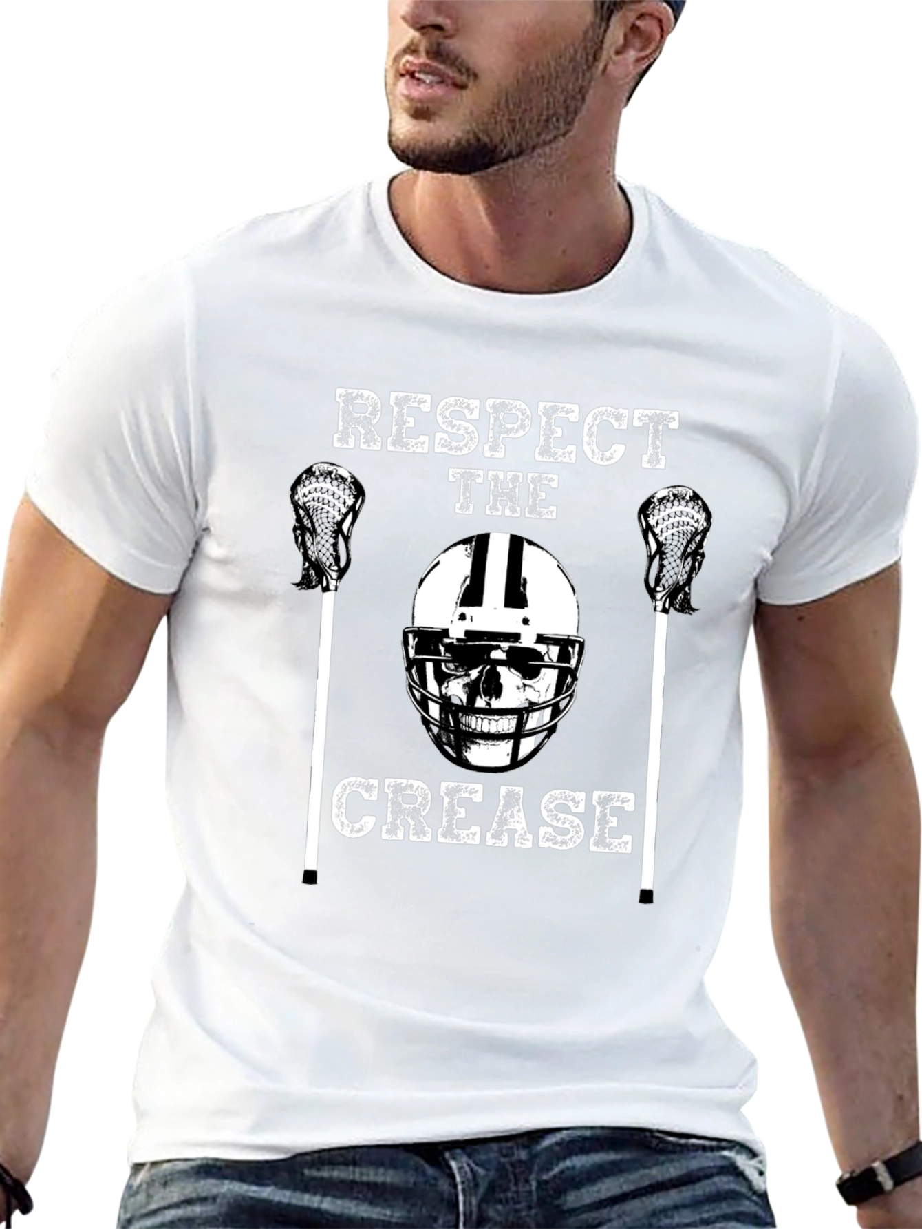 Respect The Crease Lacrosse Graphic Tee