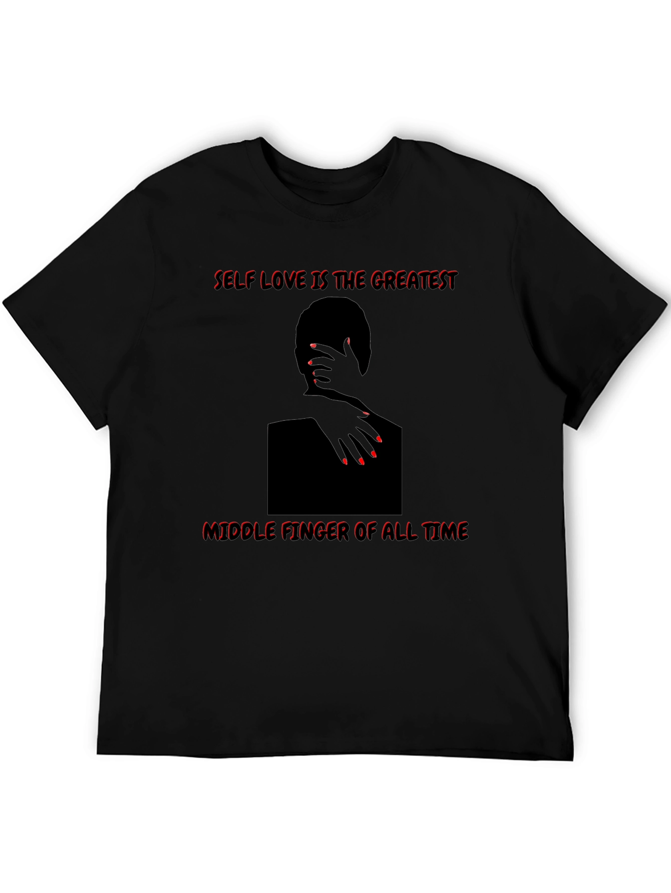 Self Love Graphic Tee - Middle Finger Statement Shirt