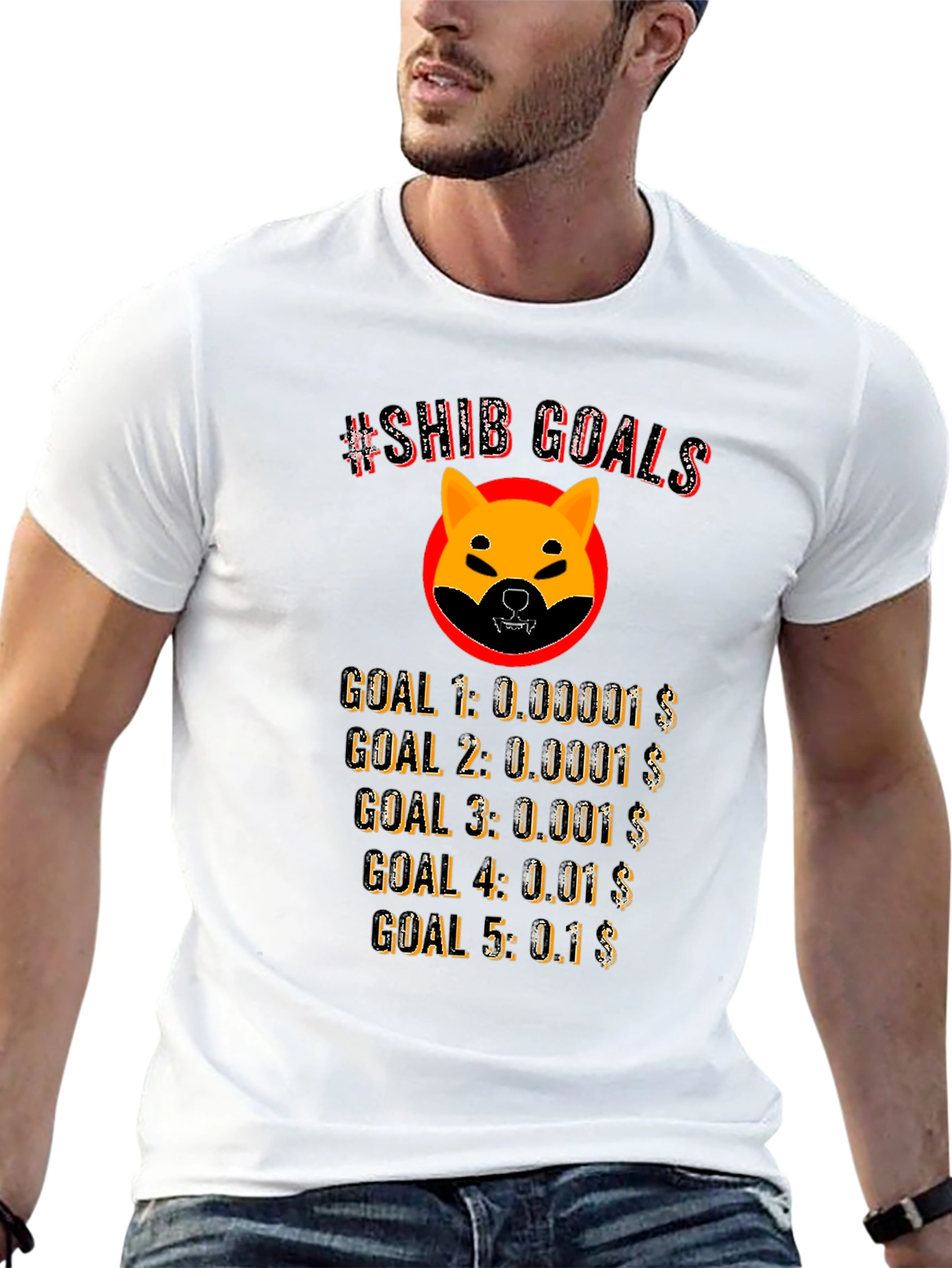 Shiba Inu Crypto Goals T-Shirt