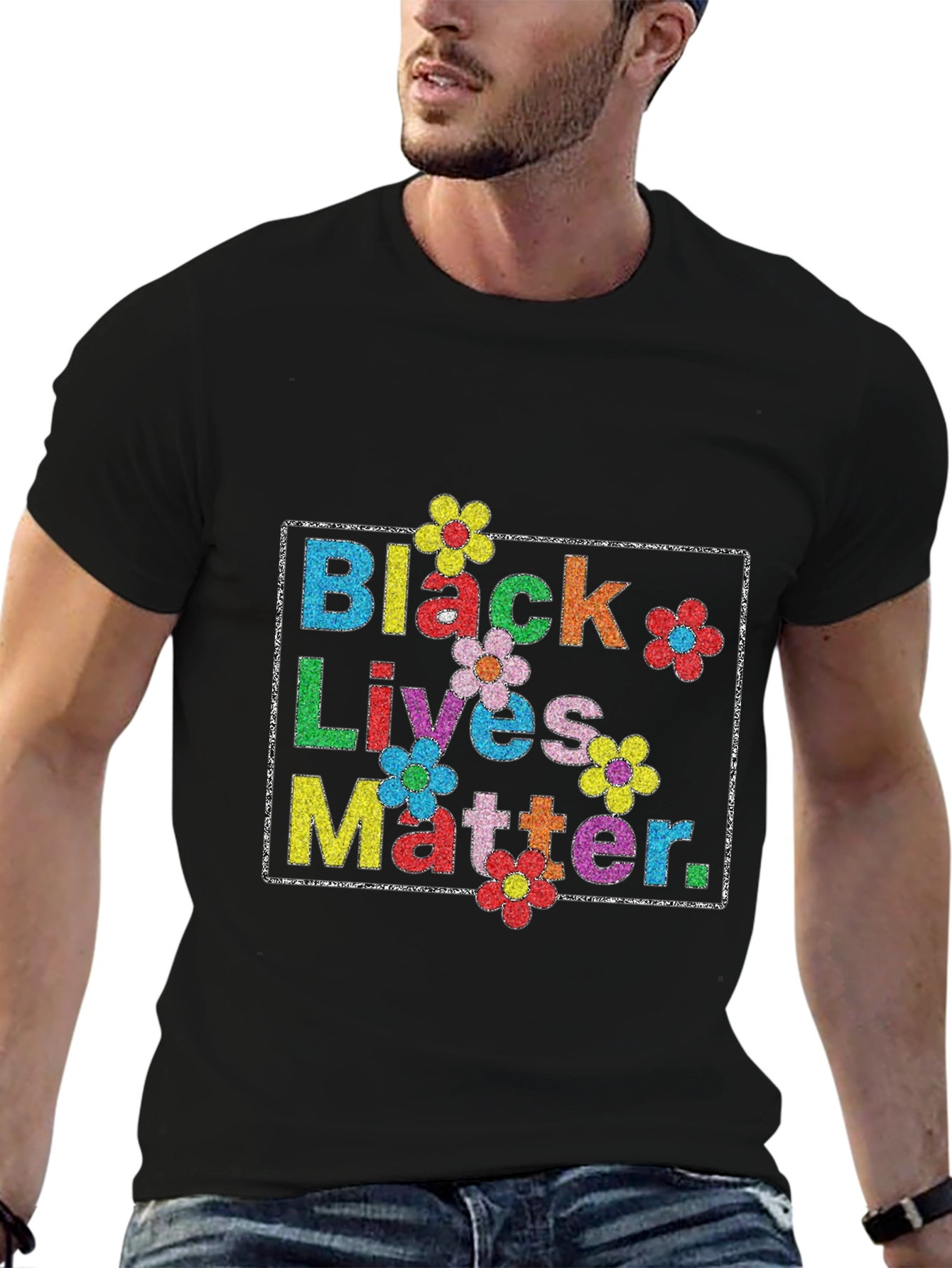 Black Lives Matter Floral T-Shirt
