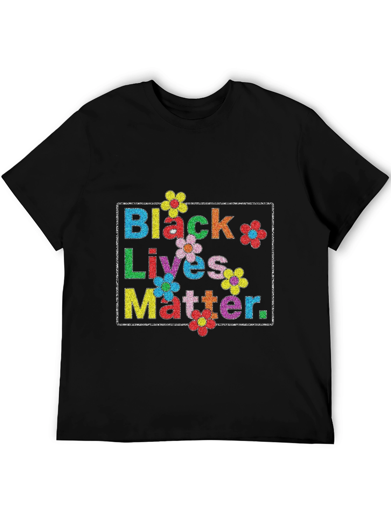 Black Lives Matter Floral T-Shirt