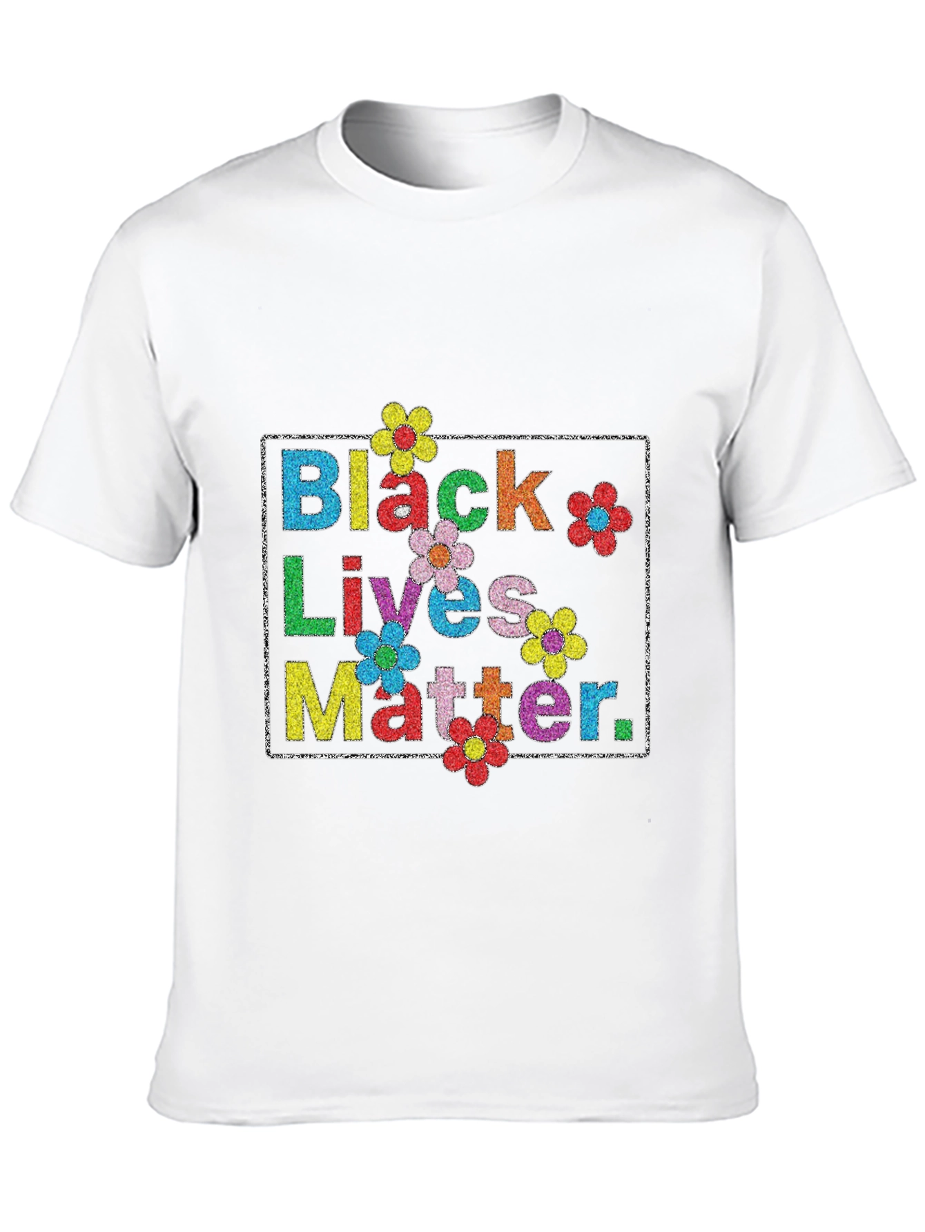Black Lives Matter Floral T-Shirt