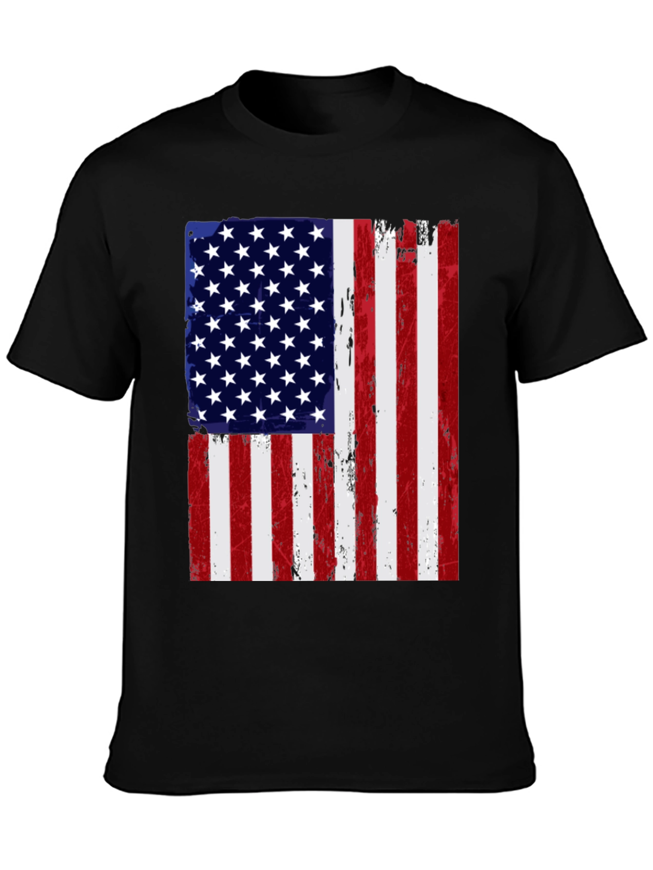American Flag Distressed Graphic Tee
