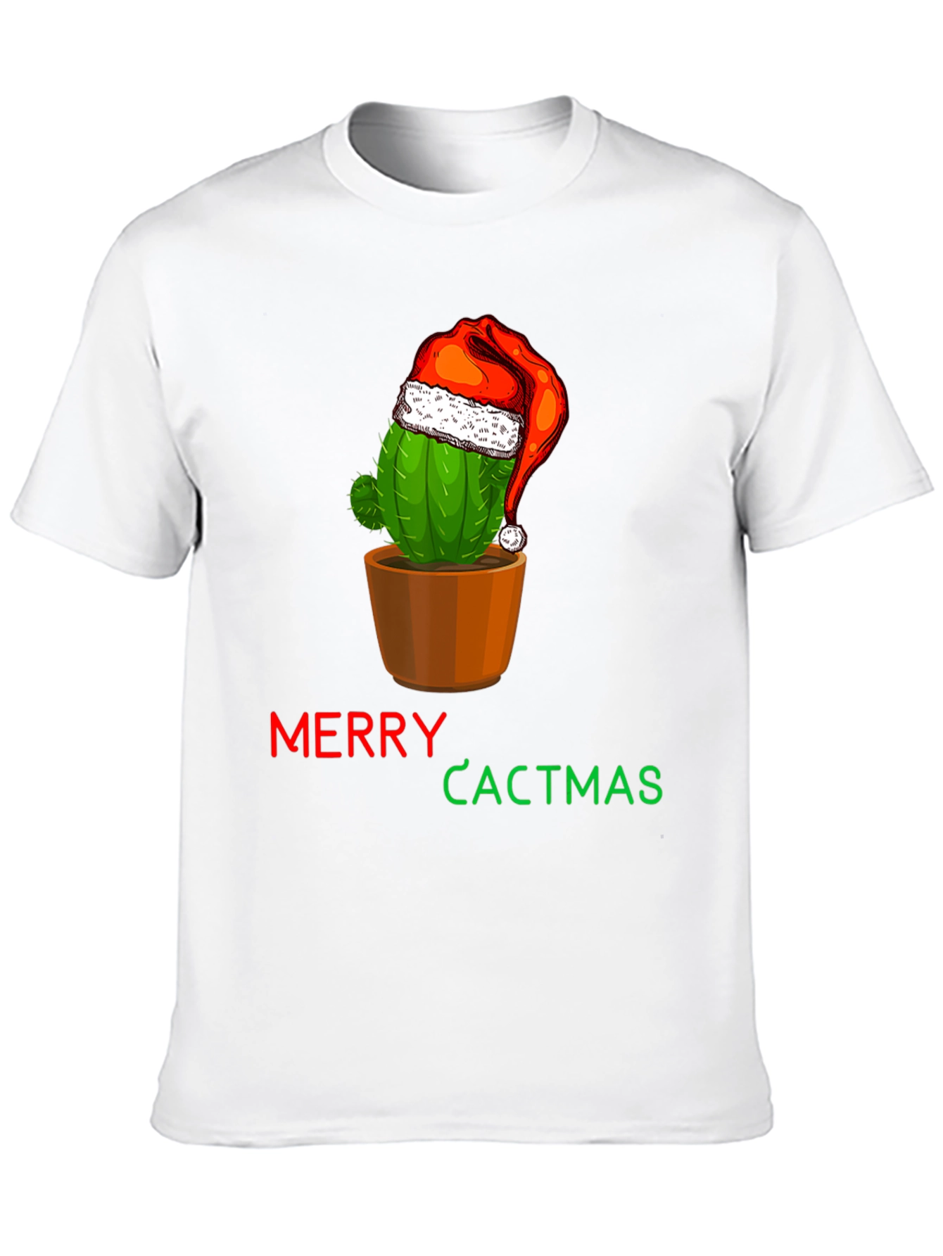 Merry Cactmas T-Shirt - Holiday Cactus Tee