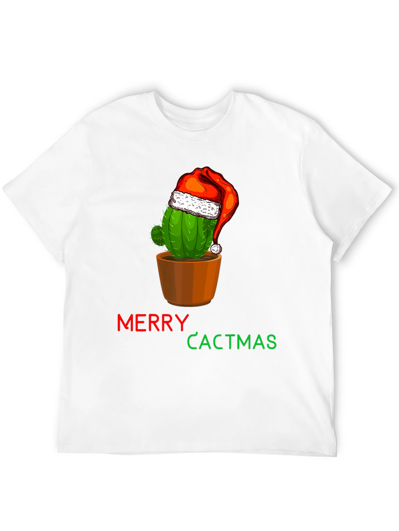 Merry Cactmas T-Shirt - Holiday Cactus Tee