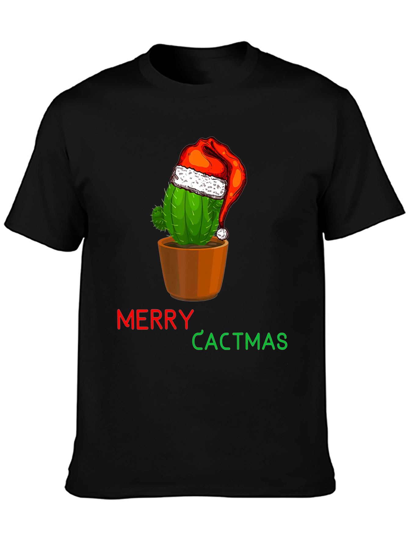 Merry Cactmas T-Shirt - Holiday Cactus Tee