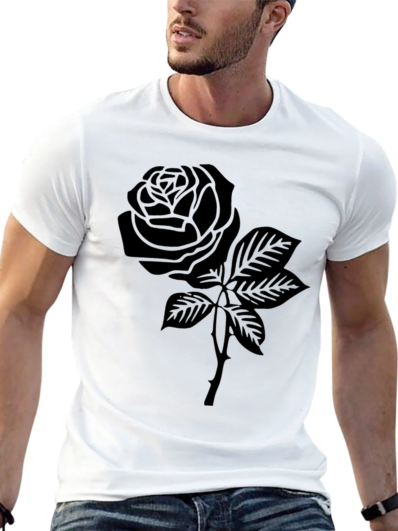 Black Rose Graphic T-Shirt