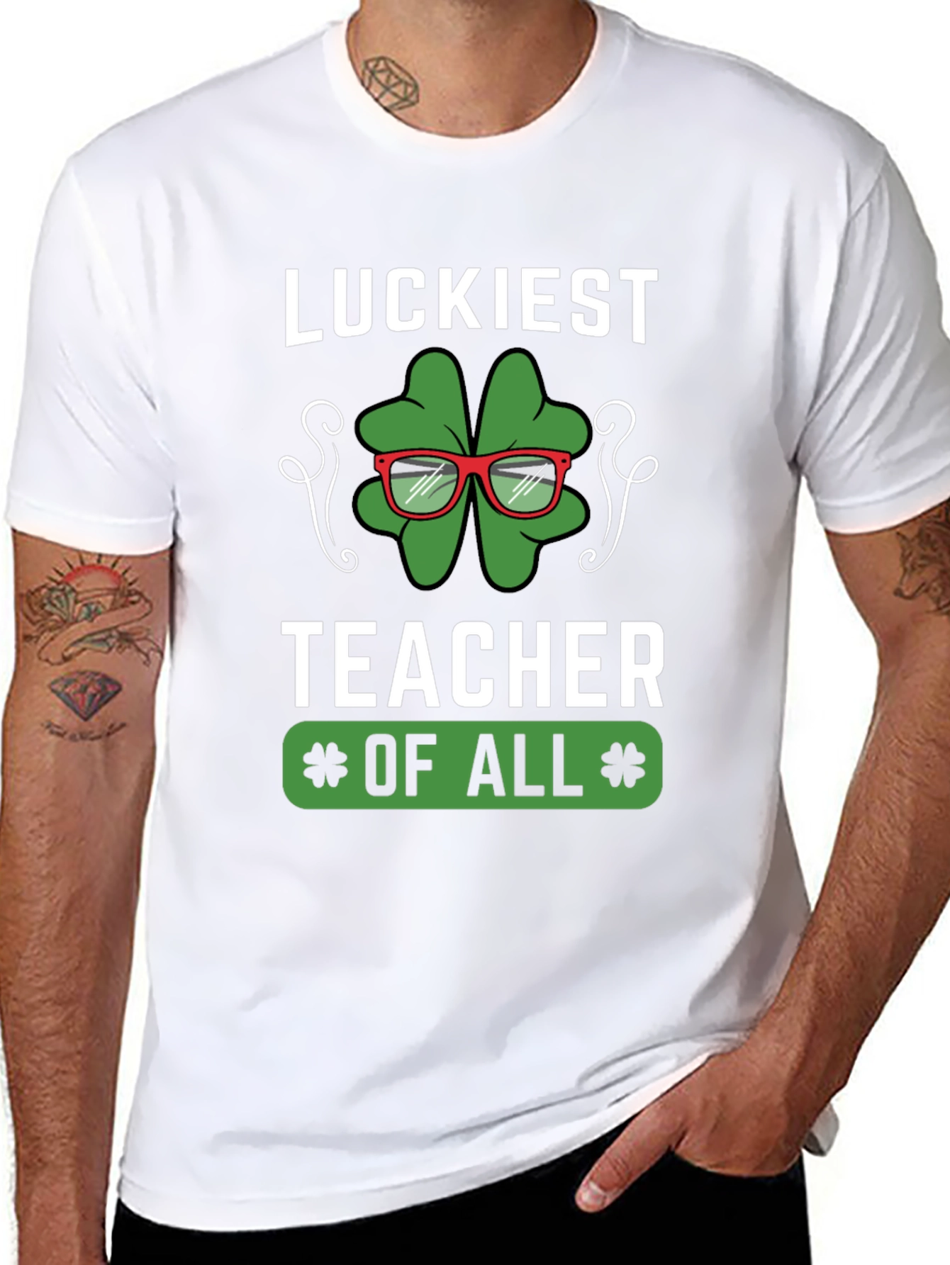 Luckiest Teacher of All Graphic T-Shirt