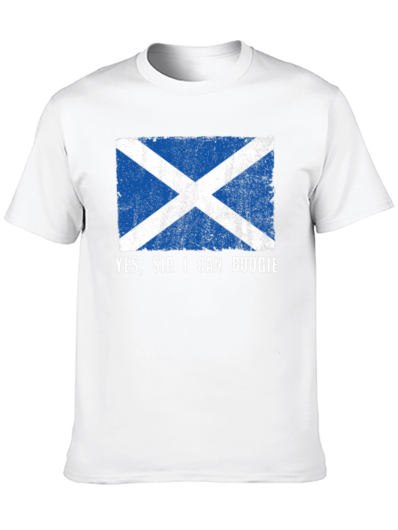 Yes Sir I Can Boogie Scotland Flag T-Shirt