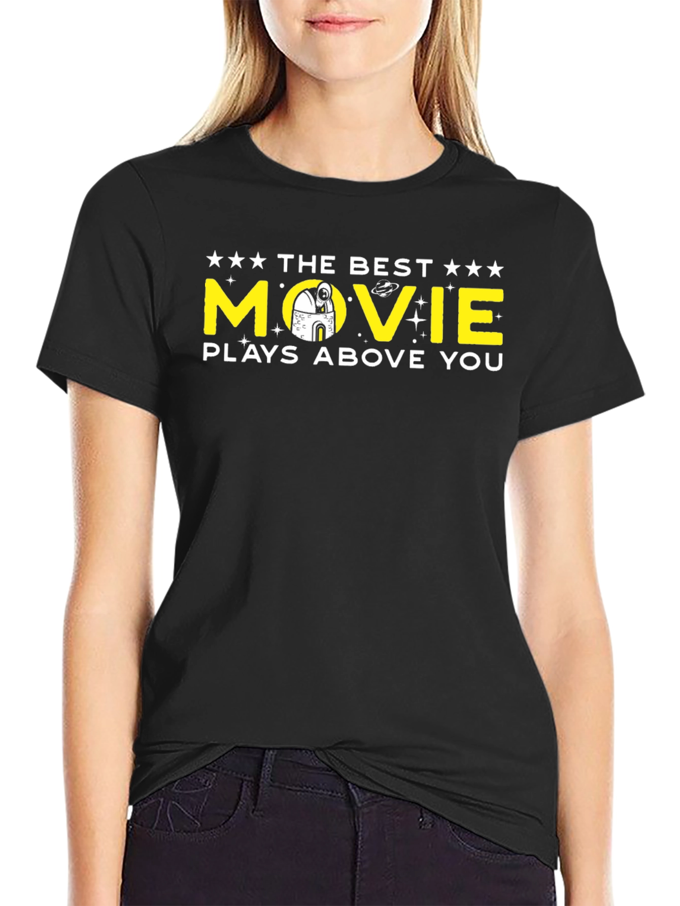 The Best Movie Plays Above You Black T-Shirt