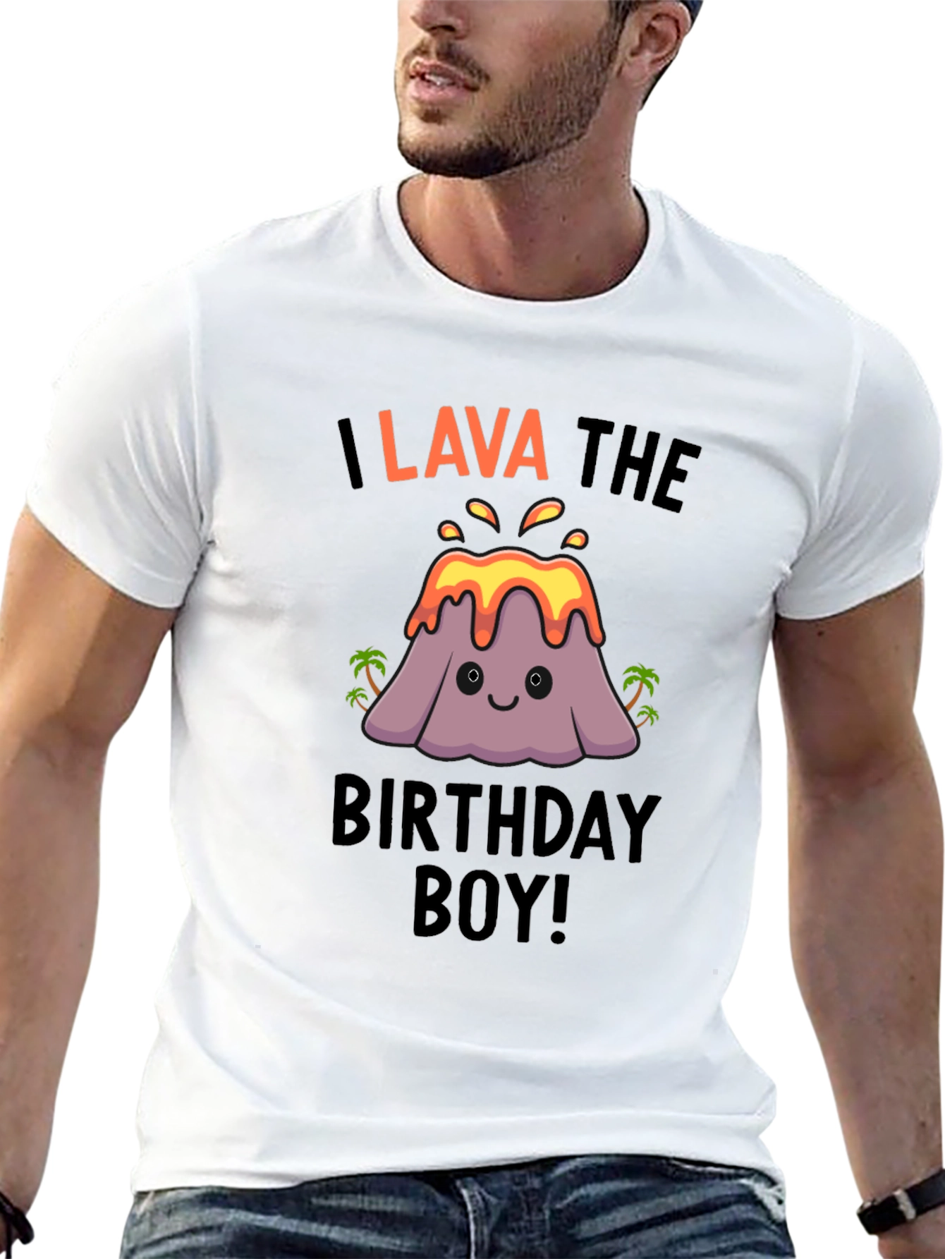 I Lava the Birthday Boy! Novelty Graphic Tee