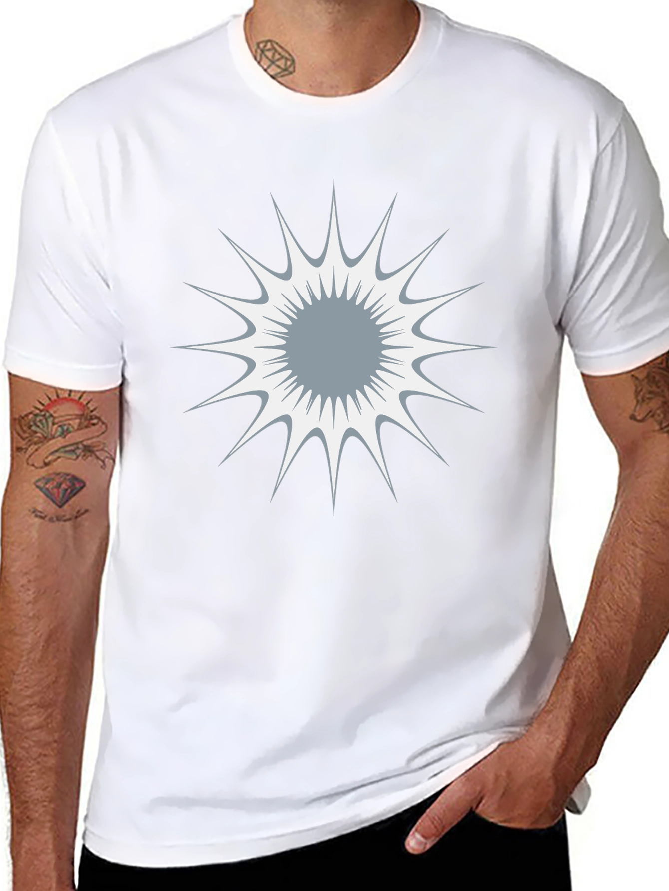 Starburst Graphic Black T-Shirt