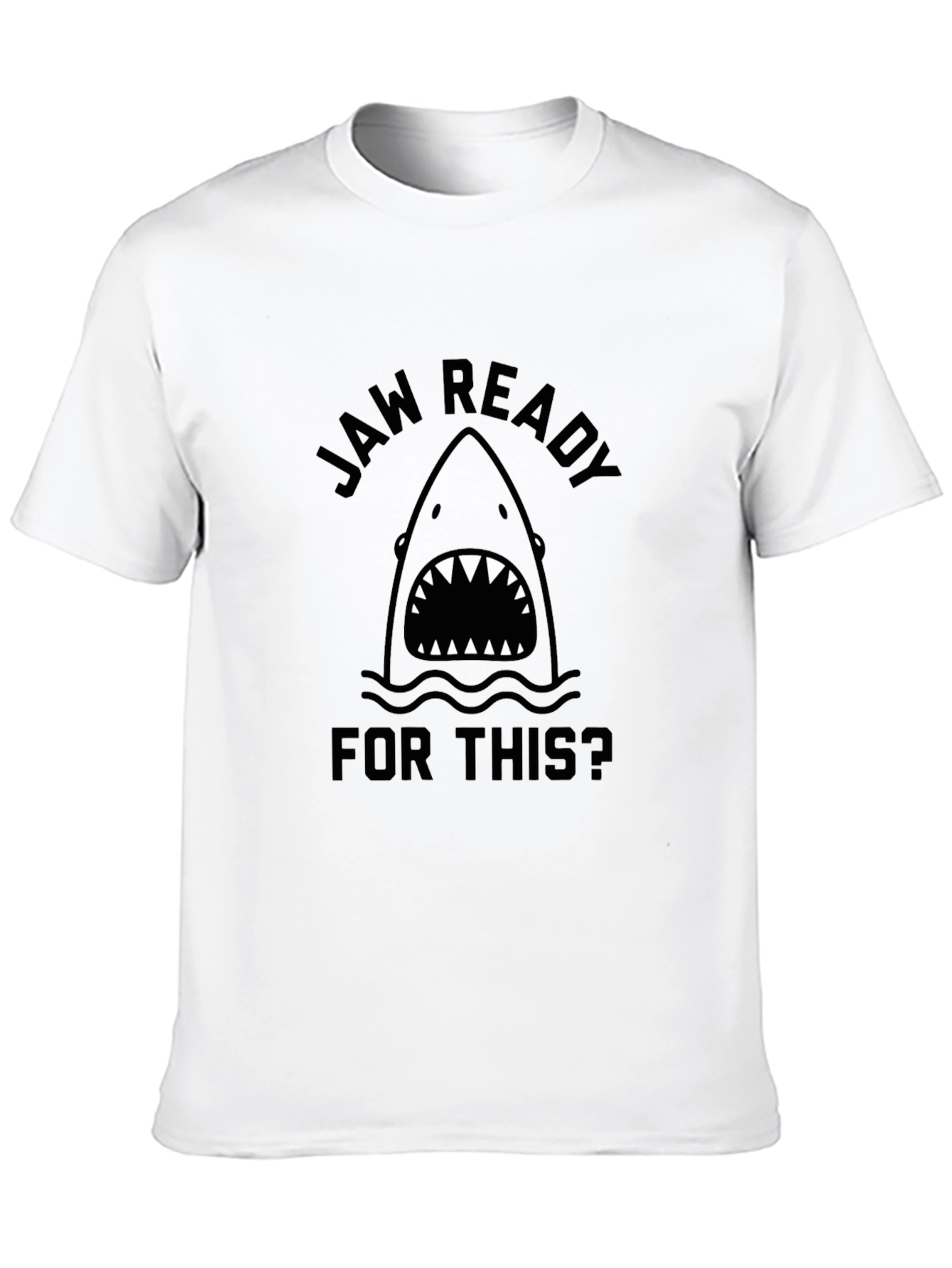 Jaw Ready Shark Black T-Shirt