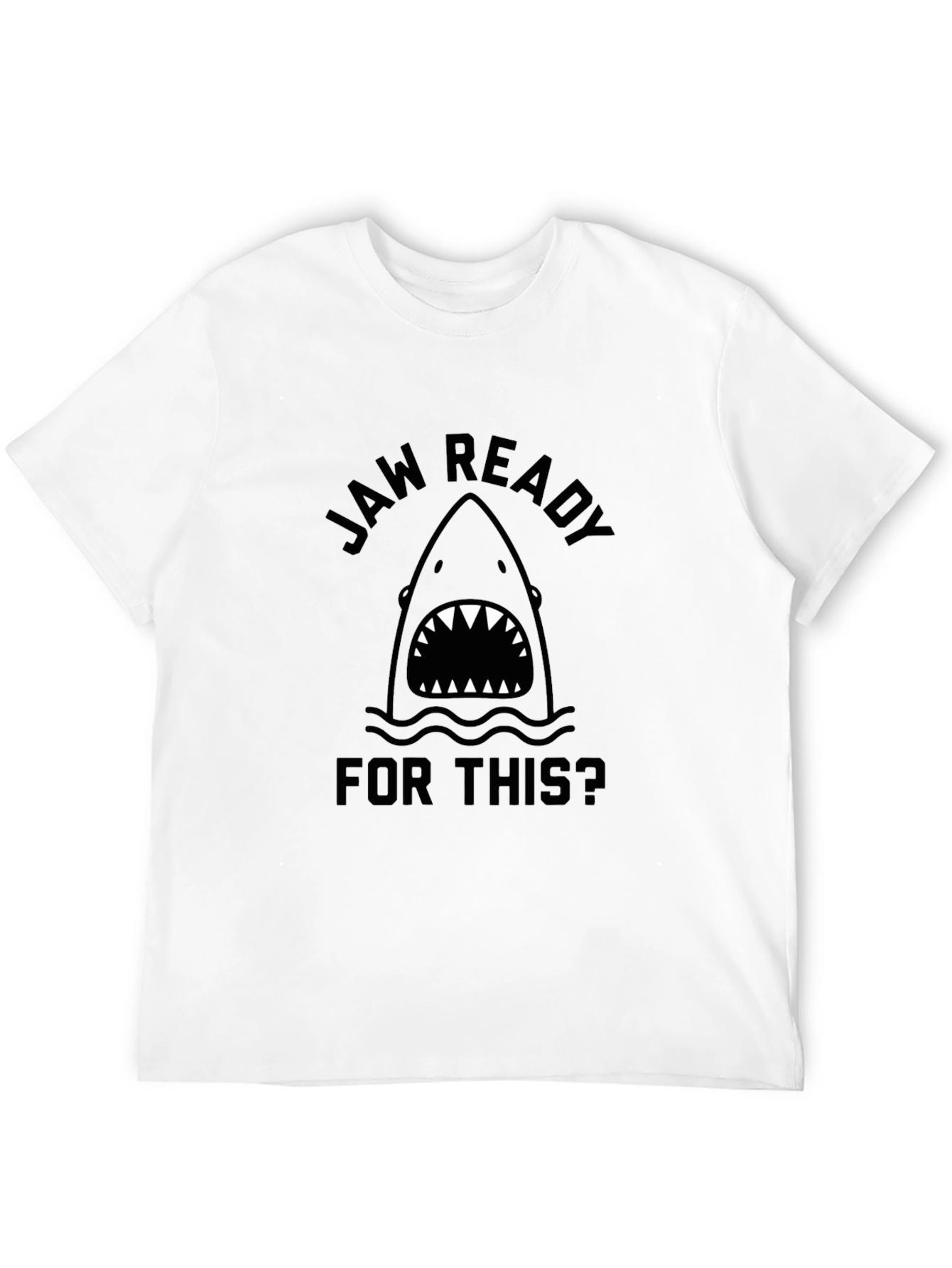 Jaw Ready Shark Black T-Shirt