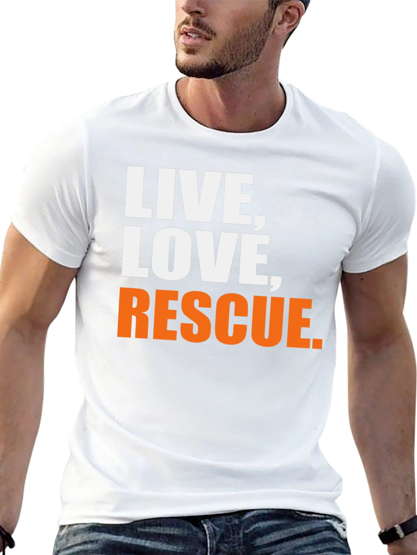 Live Love Rescue Black T-Shirt