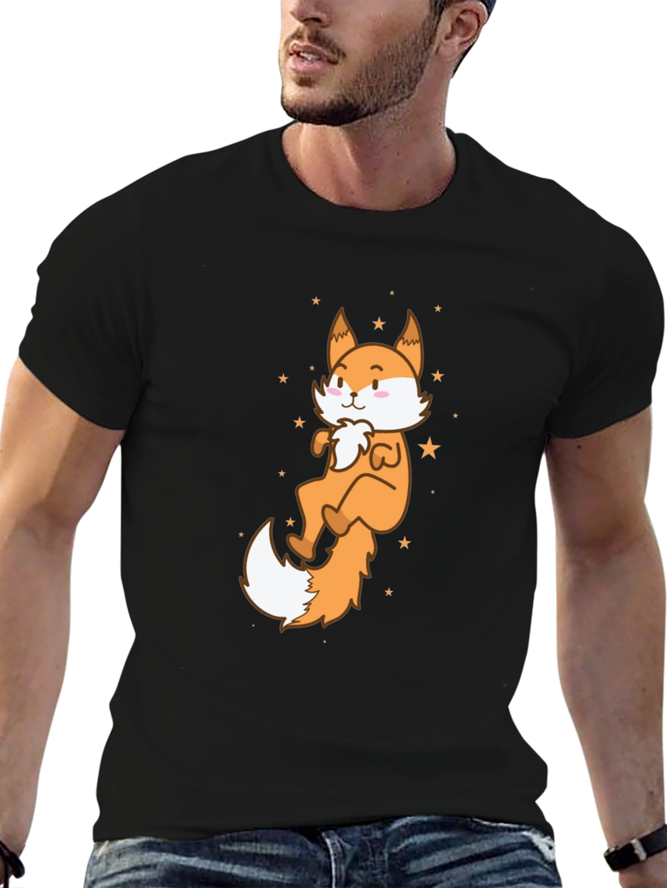 Cute Cartoon Fox Graphic Tee