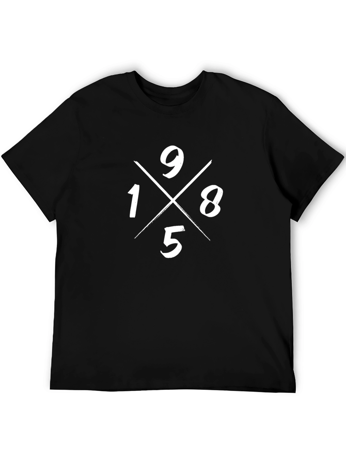 91X85 Graphic Tee - Stylish Black Cotton T-Shirt