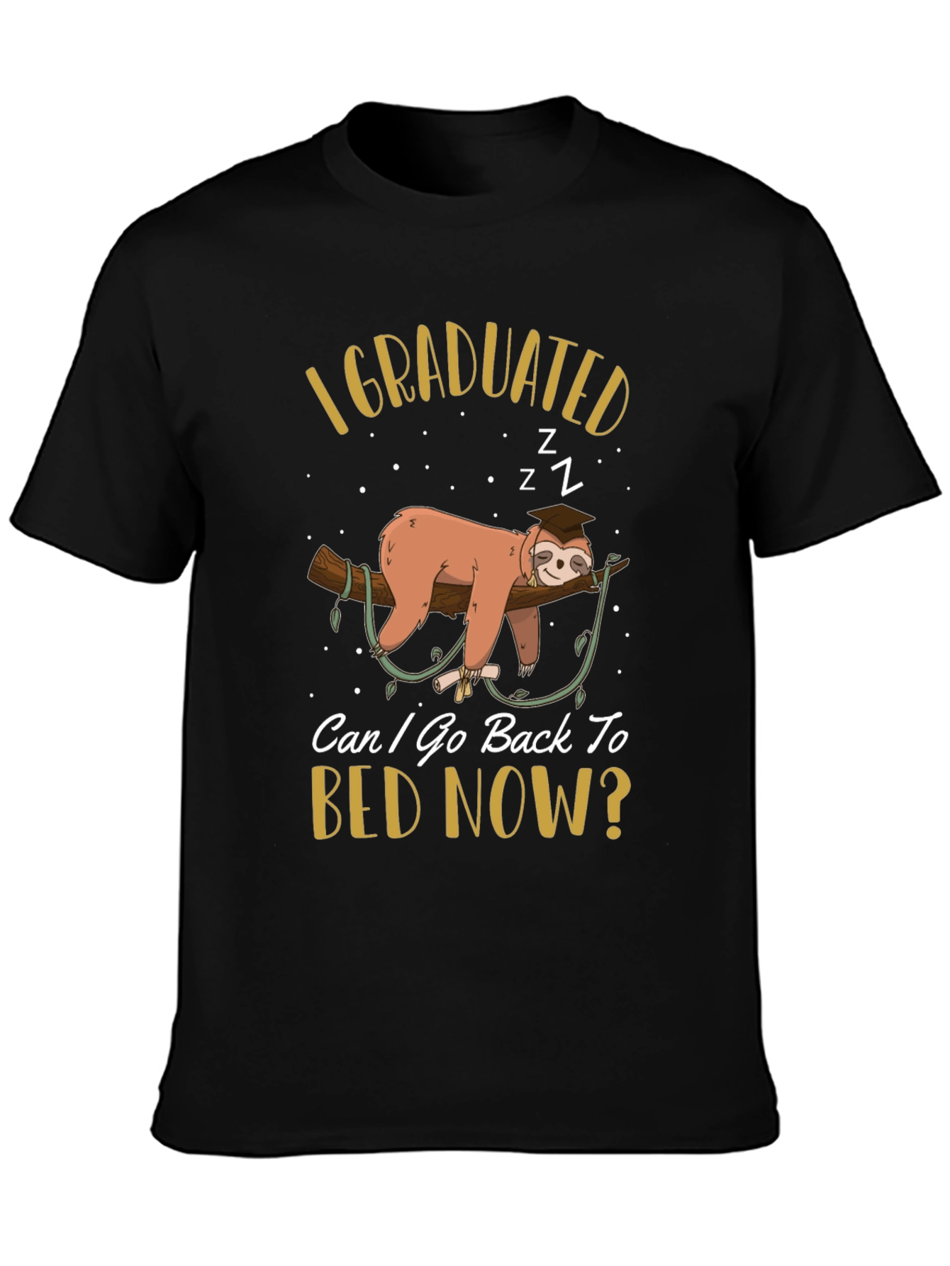Funny Sloth Graduation T-Shirt