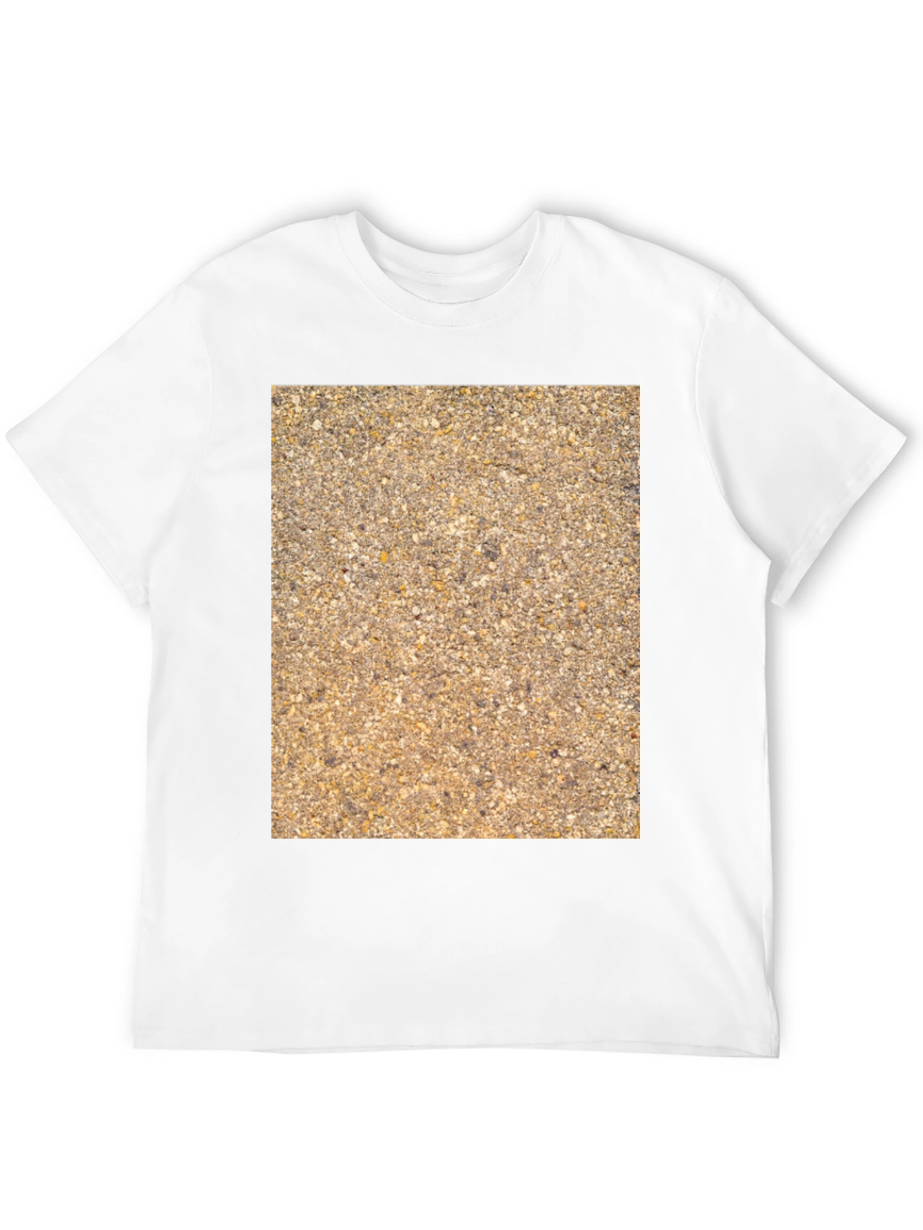 Textured Pattern Graphic Tee - Casual Style