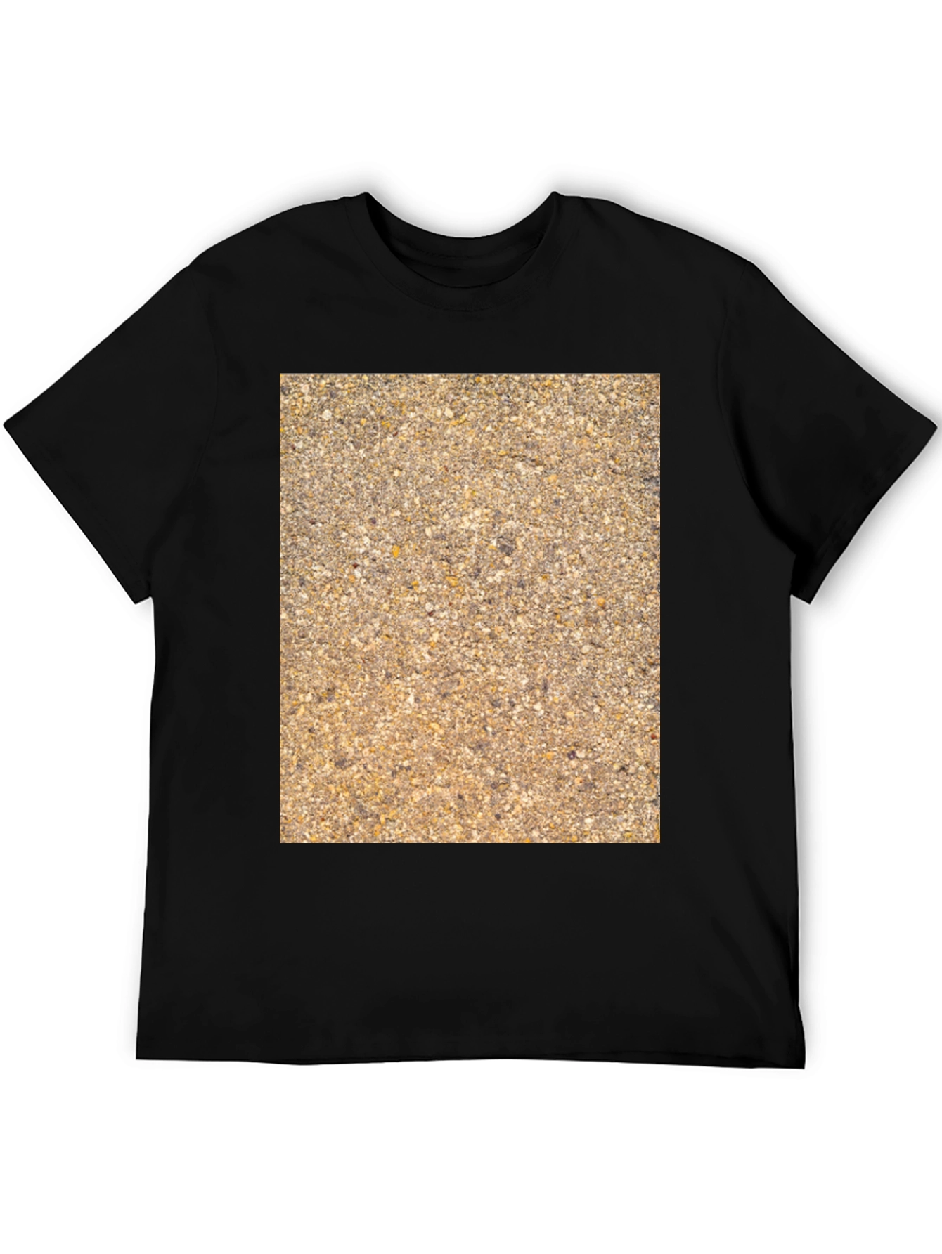Textured Pattern Graphic Tee - Casual Style