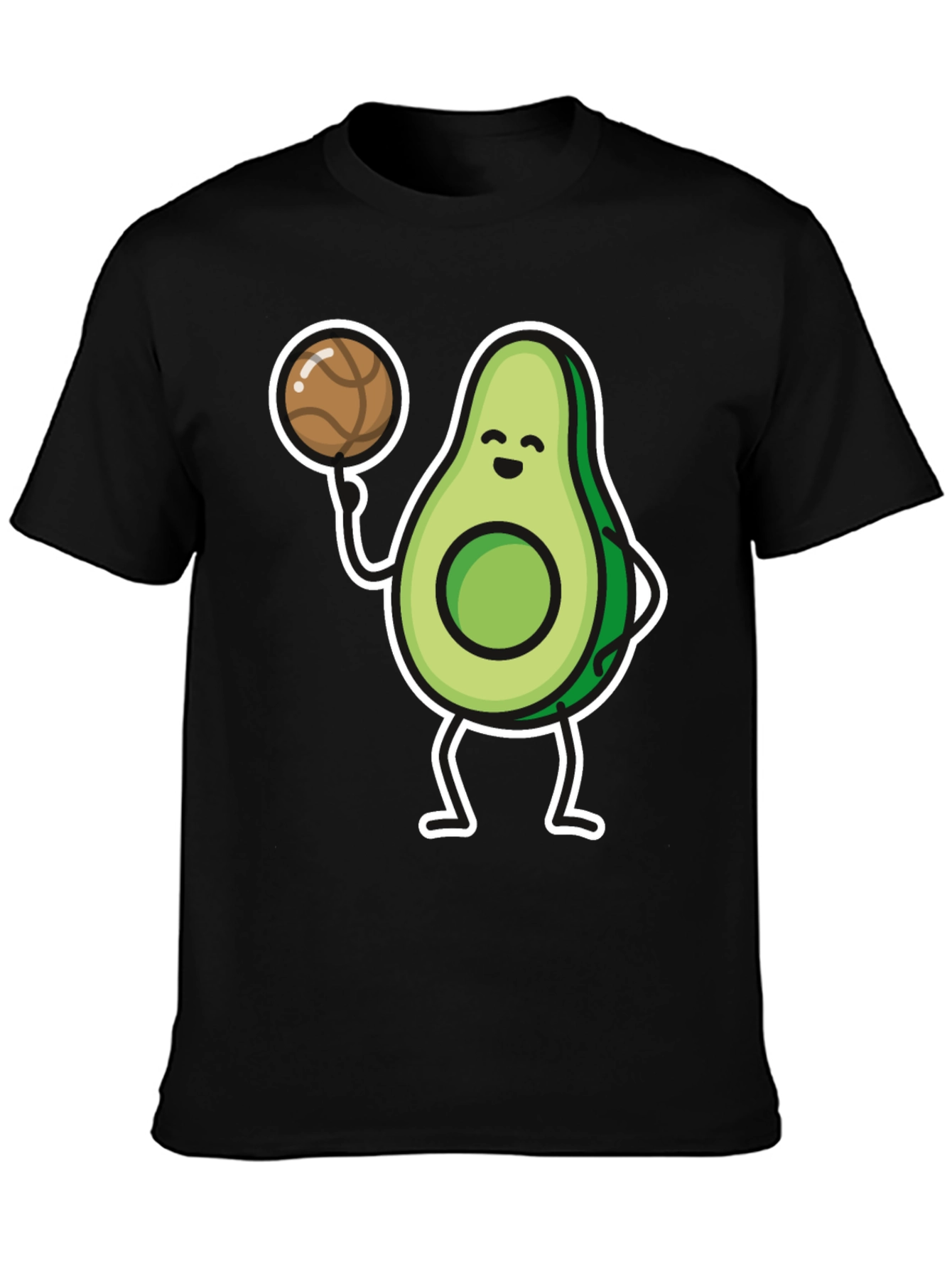 Avocado Basketball Player Graphic T-Shirt