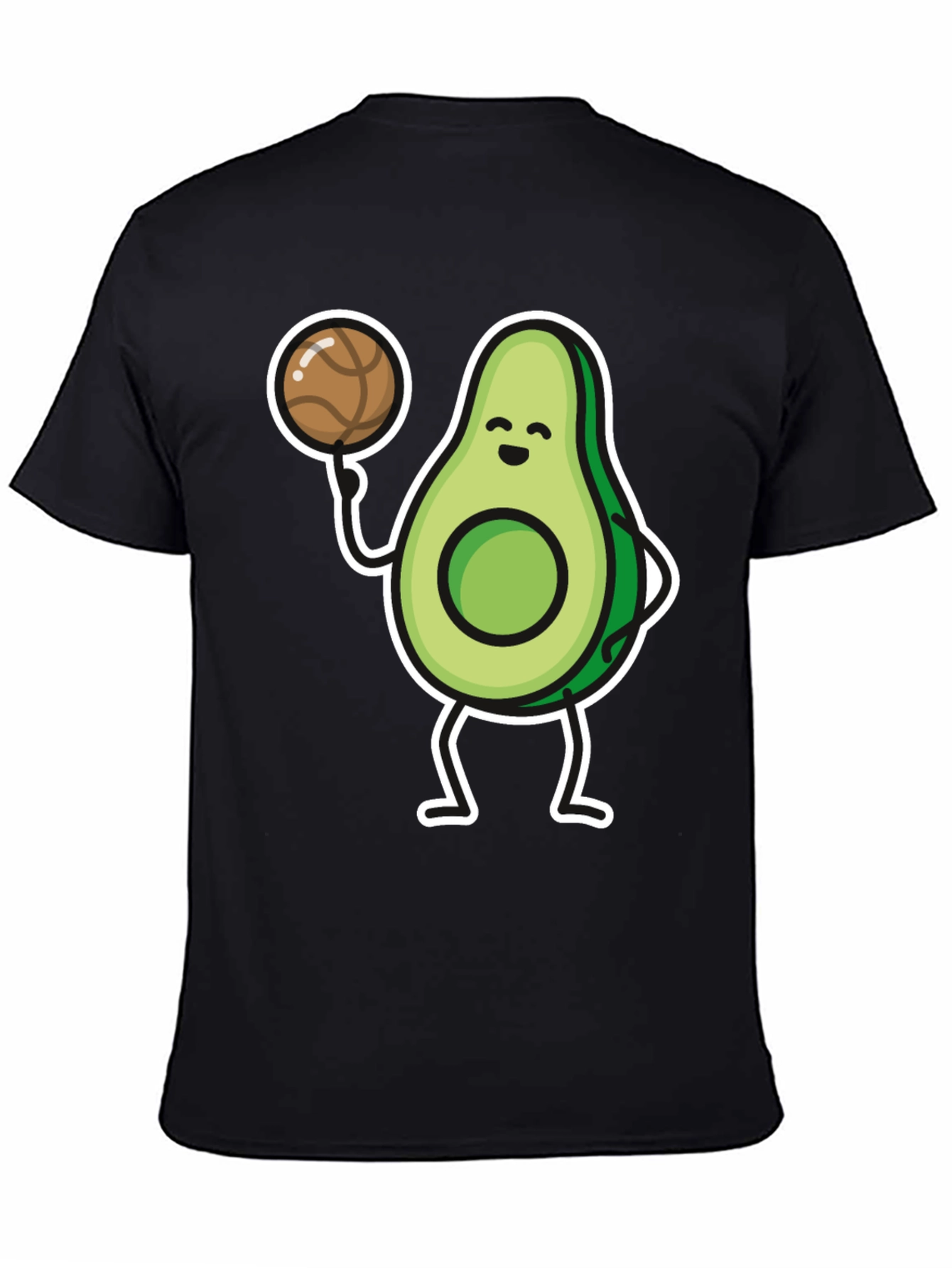 Avocado Basketball Player Graphic T-Shirt