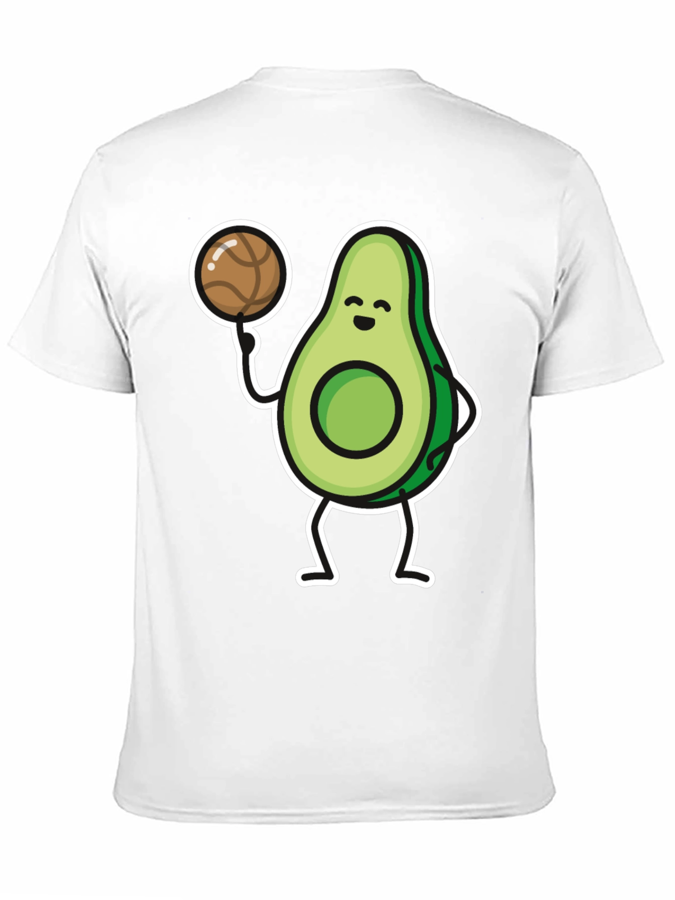 Avocado Basketball Player Graphic T-Shirt