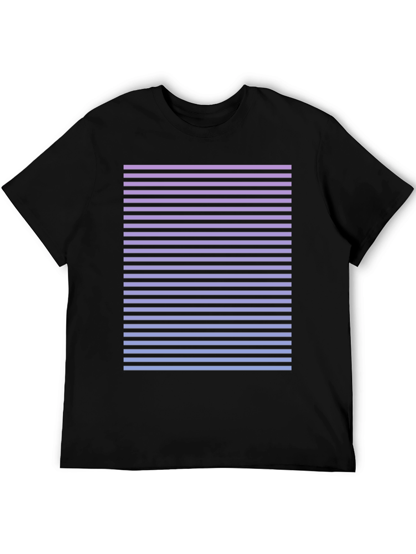 Retro Striped Fade T-Shirt - Casual Comfort