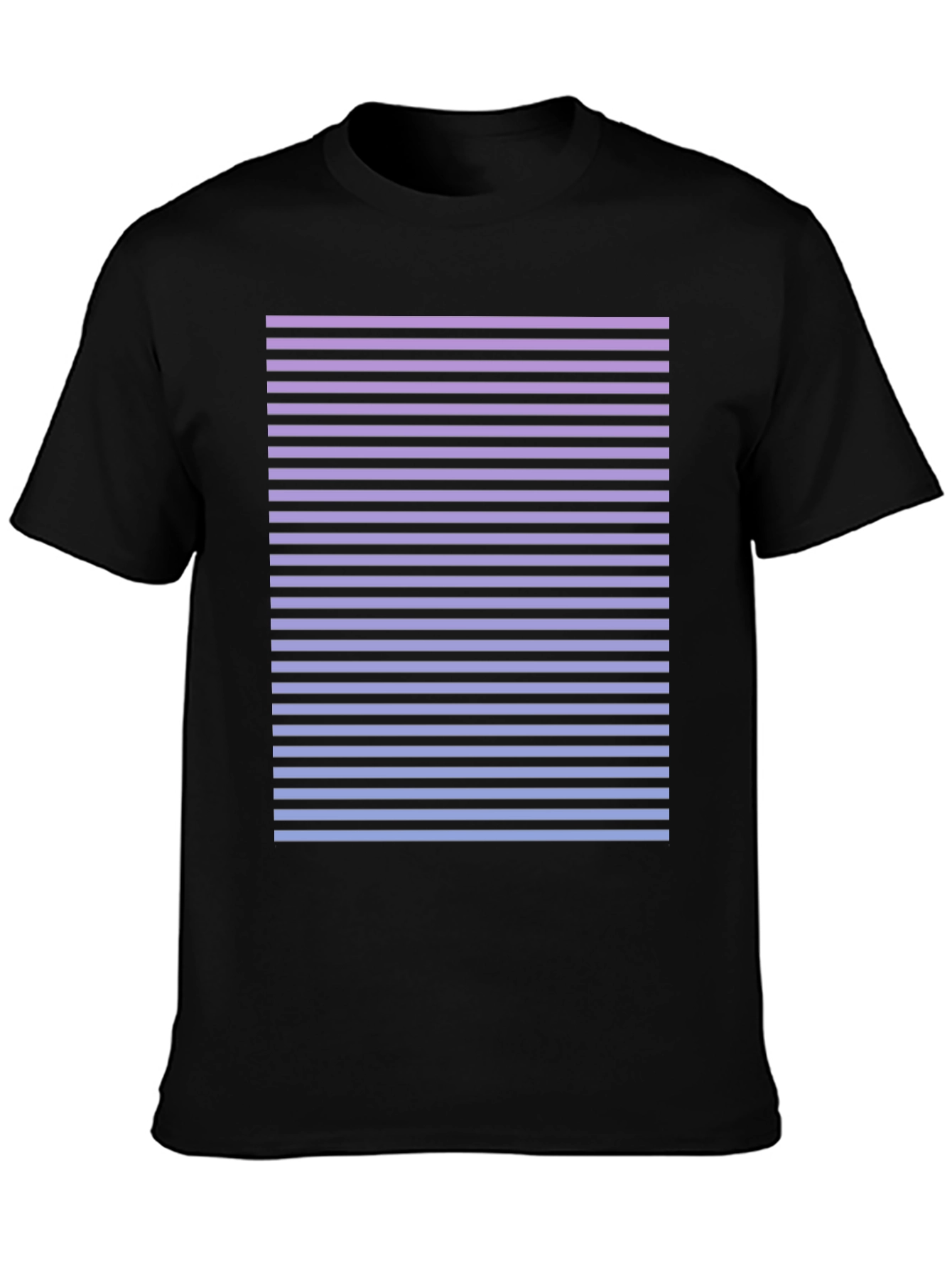 Retro Striped Fade T-Shirt - Casual Comfort
