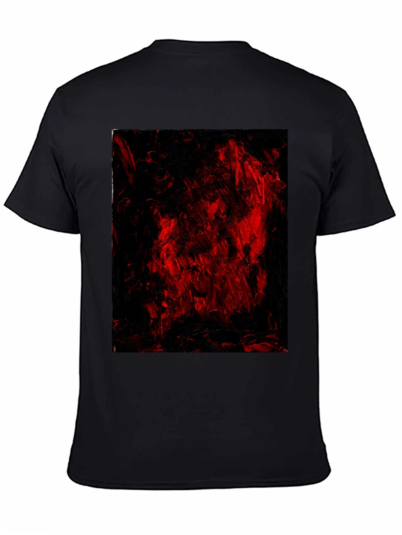 Abstract Red & Black Graphic Tee