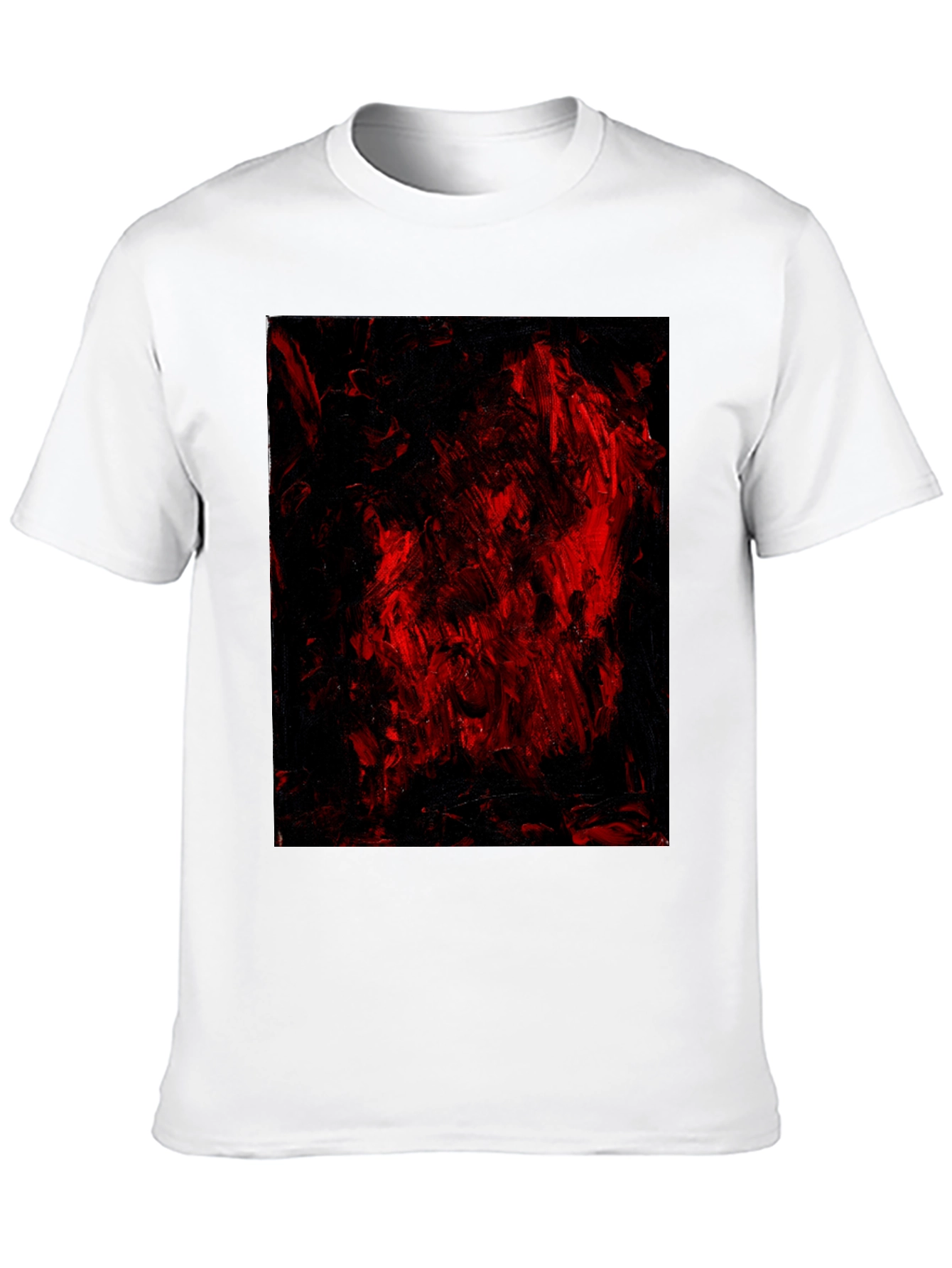 Abstract Red & Black Graphic Tee